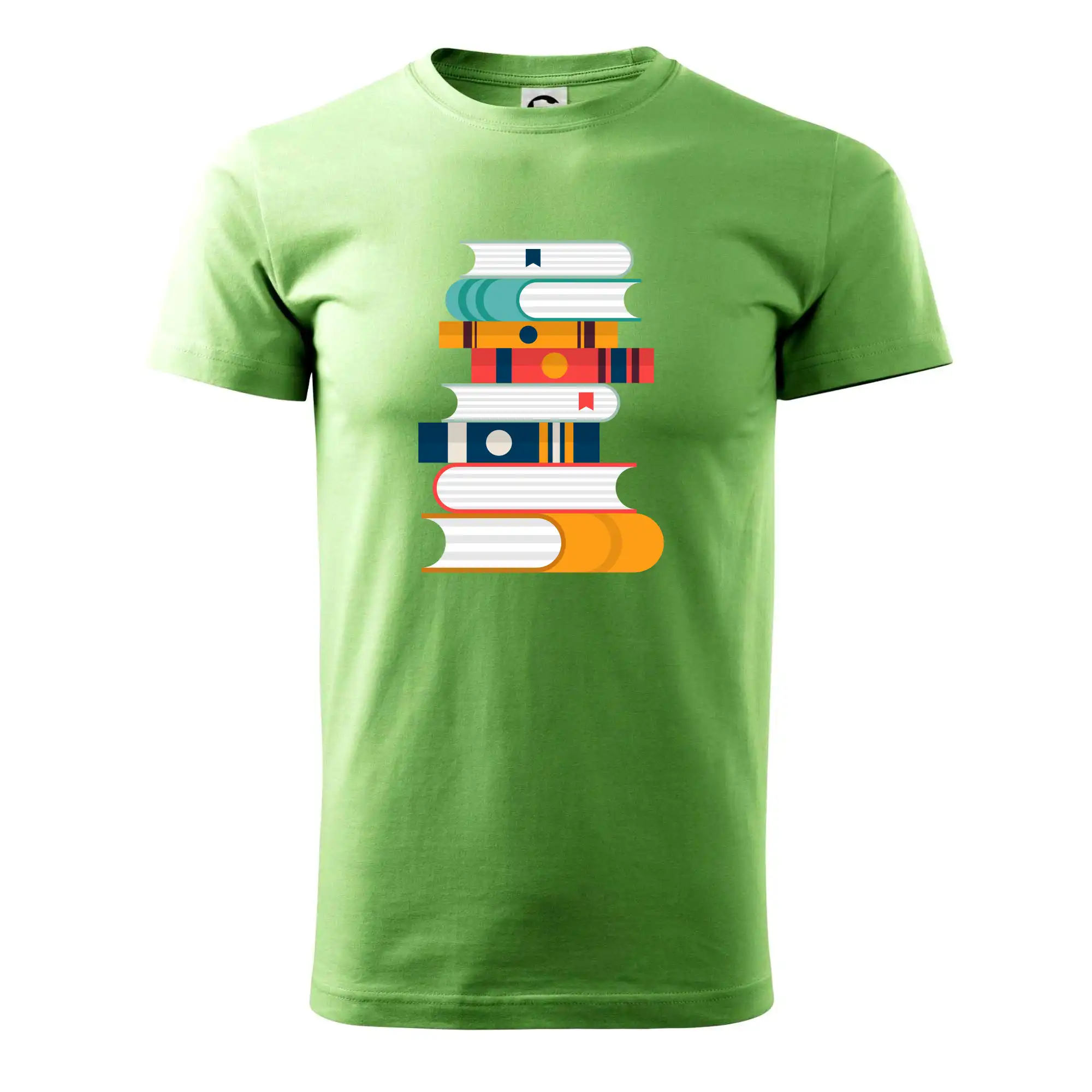 Tričká s motívom kníh pre milovníkov čítania a vône papiera - Knihy flat design - Klasické pánske tričko vyššej gramáže