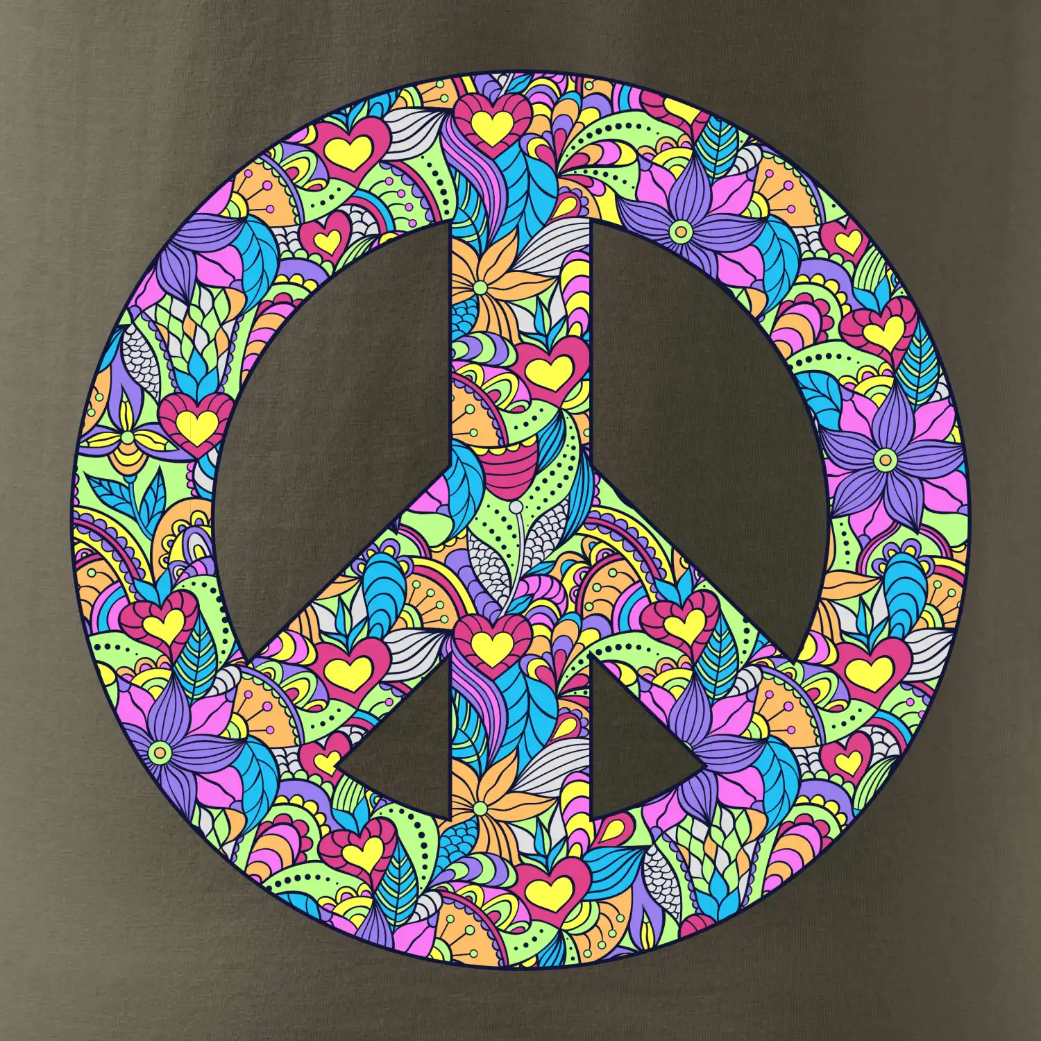 Peace symbol mandela