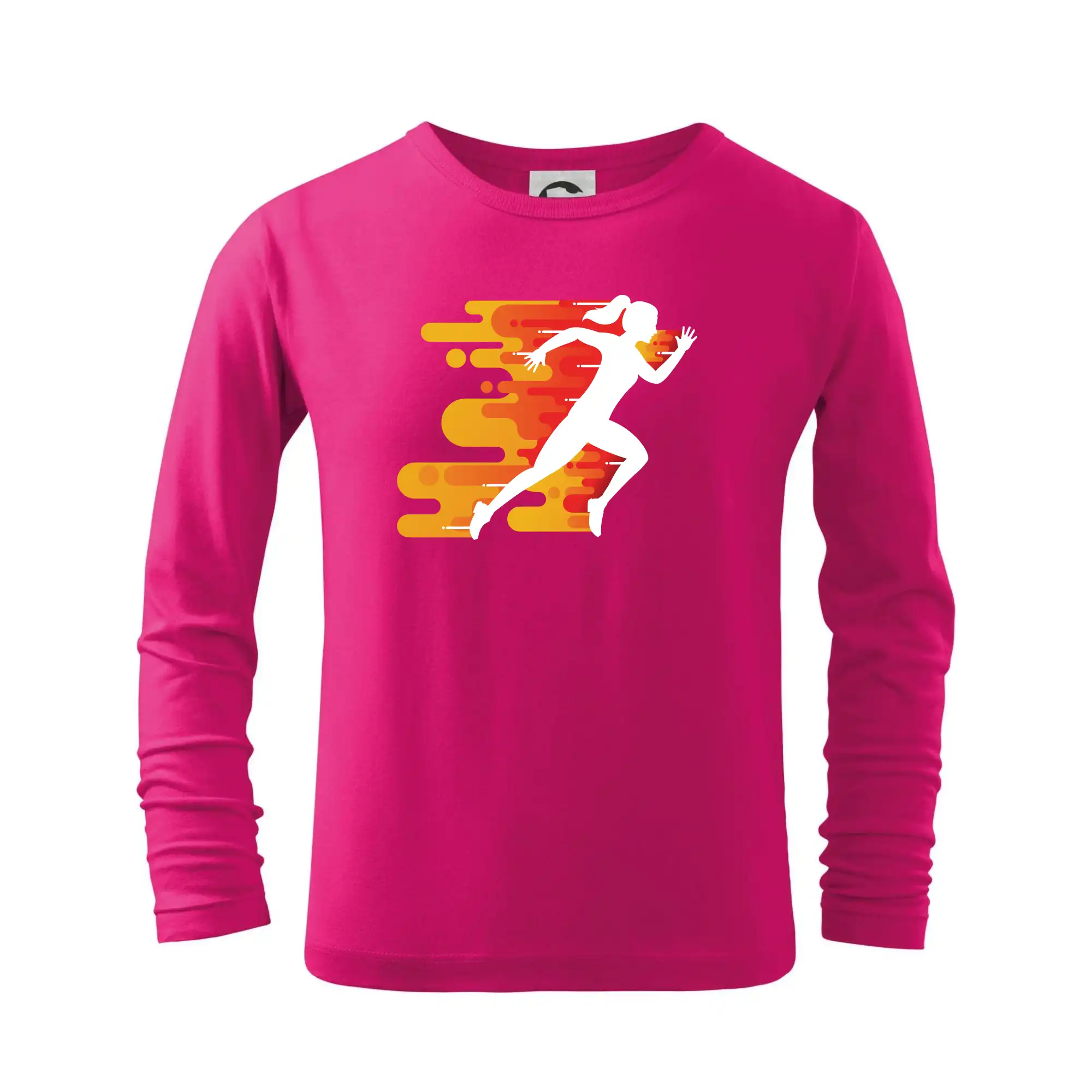 Tričká pre bežcov - Behanie - oranžová žena - Tričko detské Long Sleeve