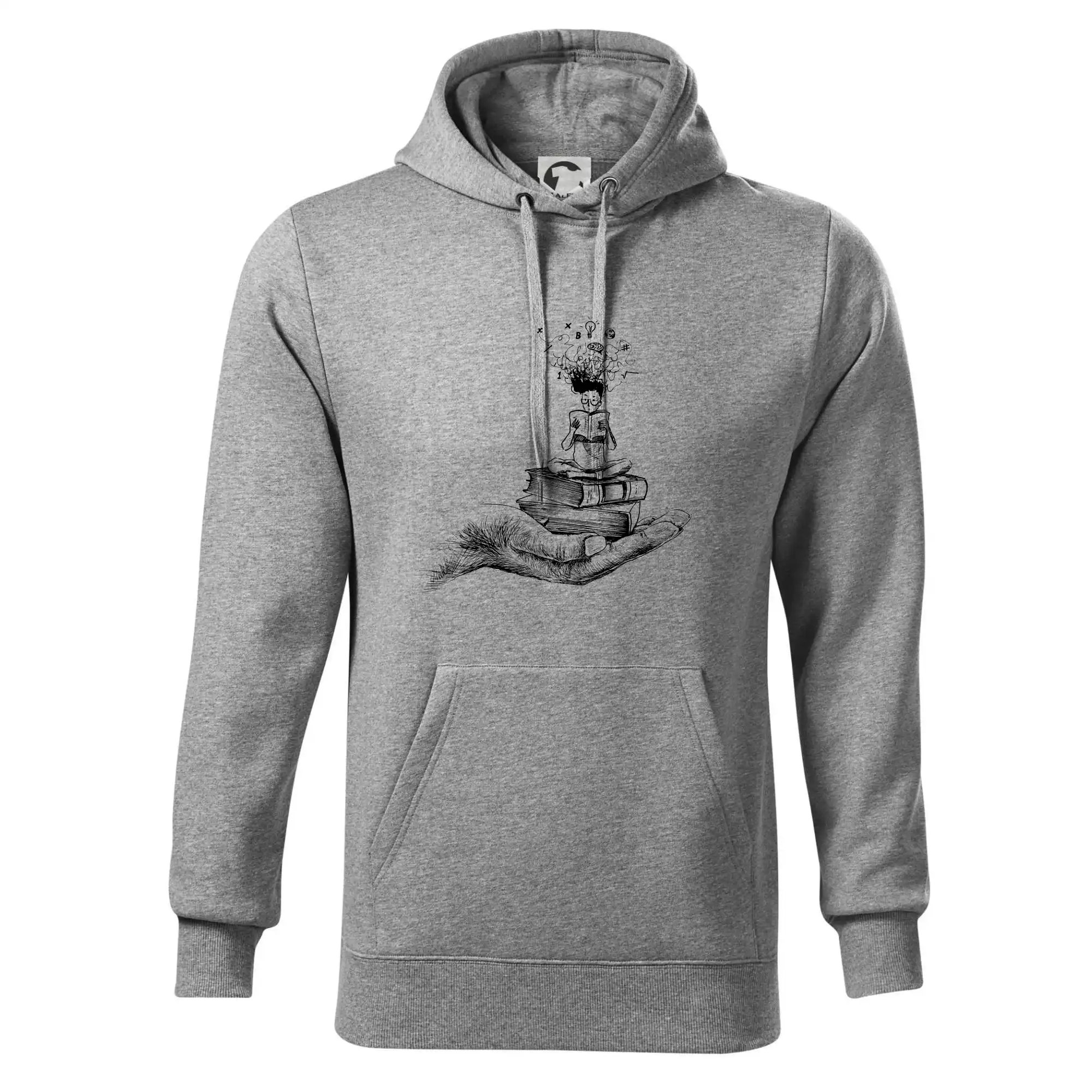 Čtenář - ruka kreslená