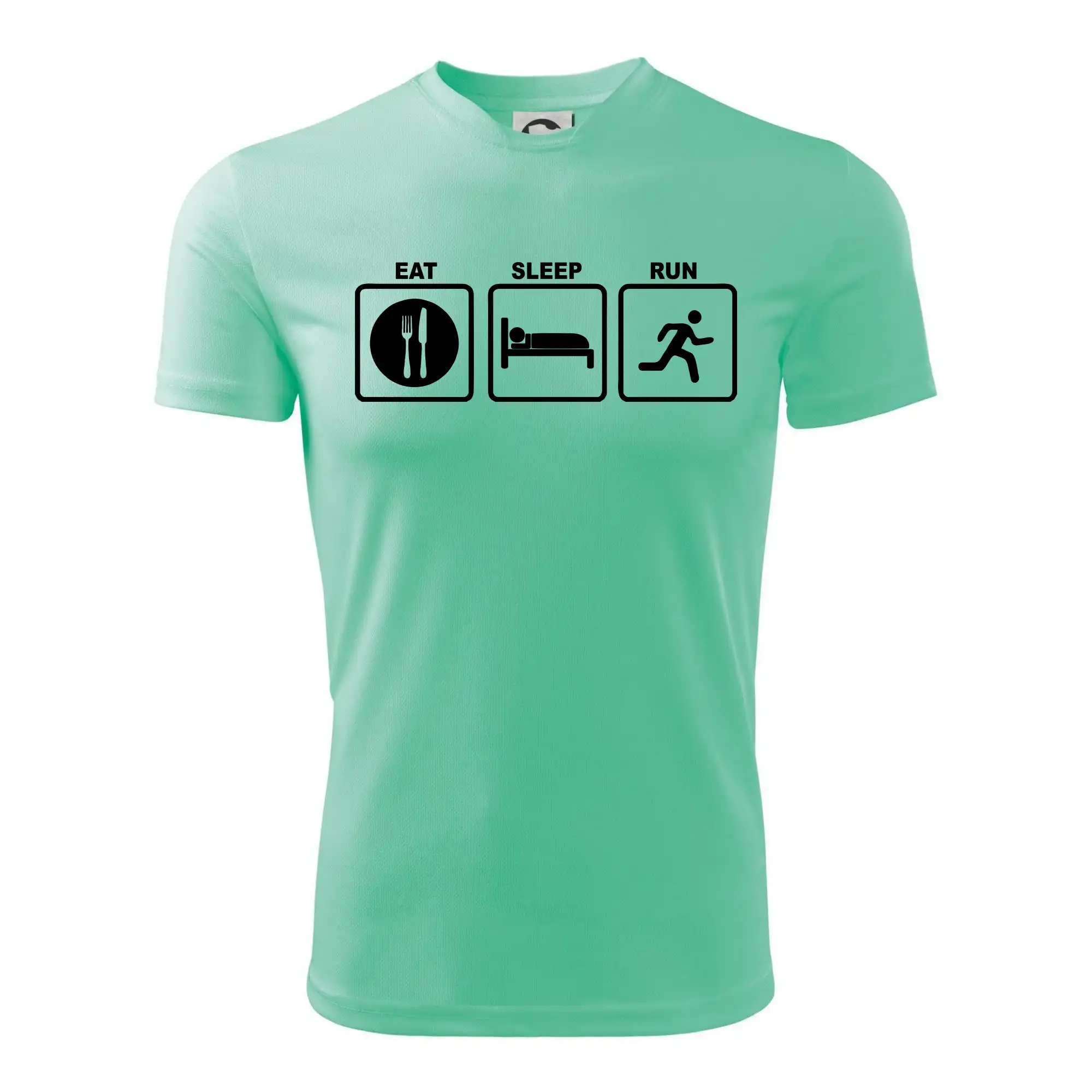 Eat sleep run čtverce