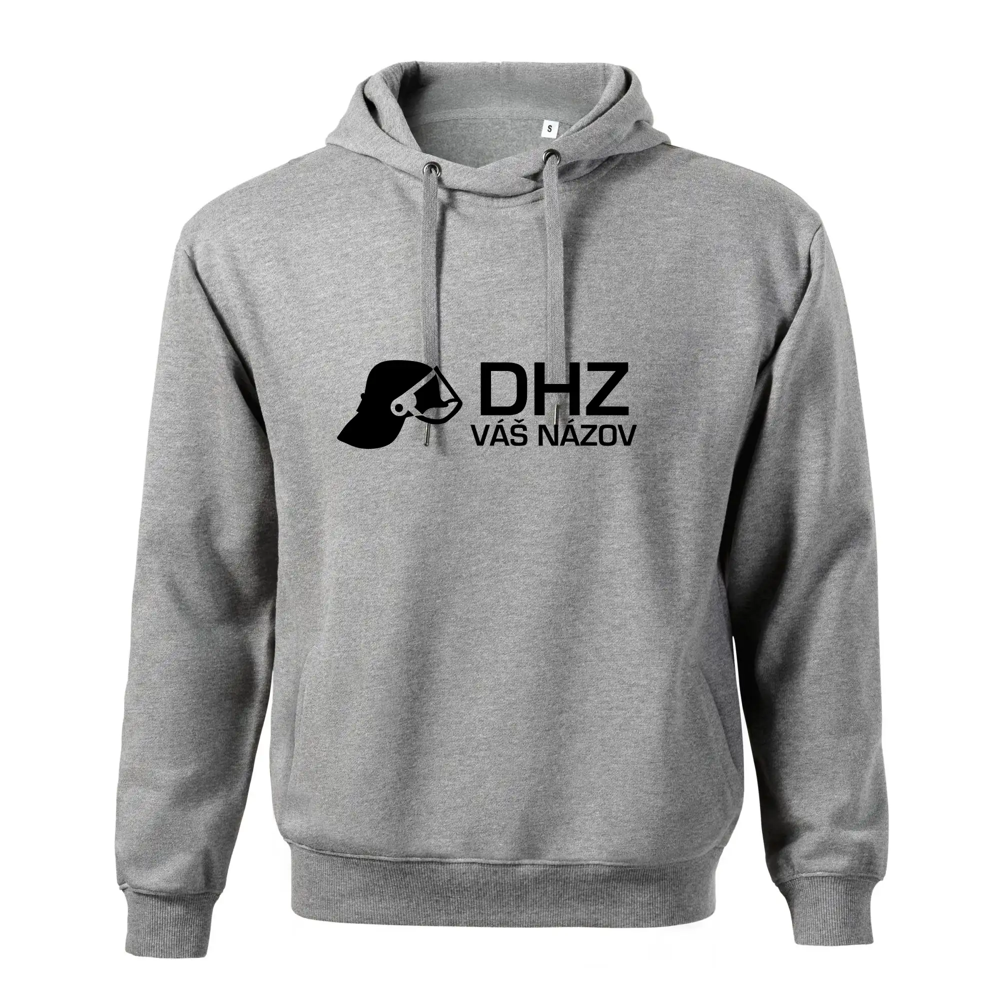 Originálne tričká pre hasičov - DHZ Helma - vlastný nápis - Oversized mikina pánska Moon - kratšia + širšia