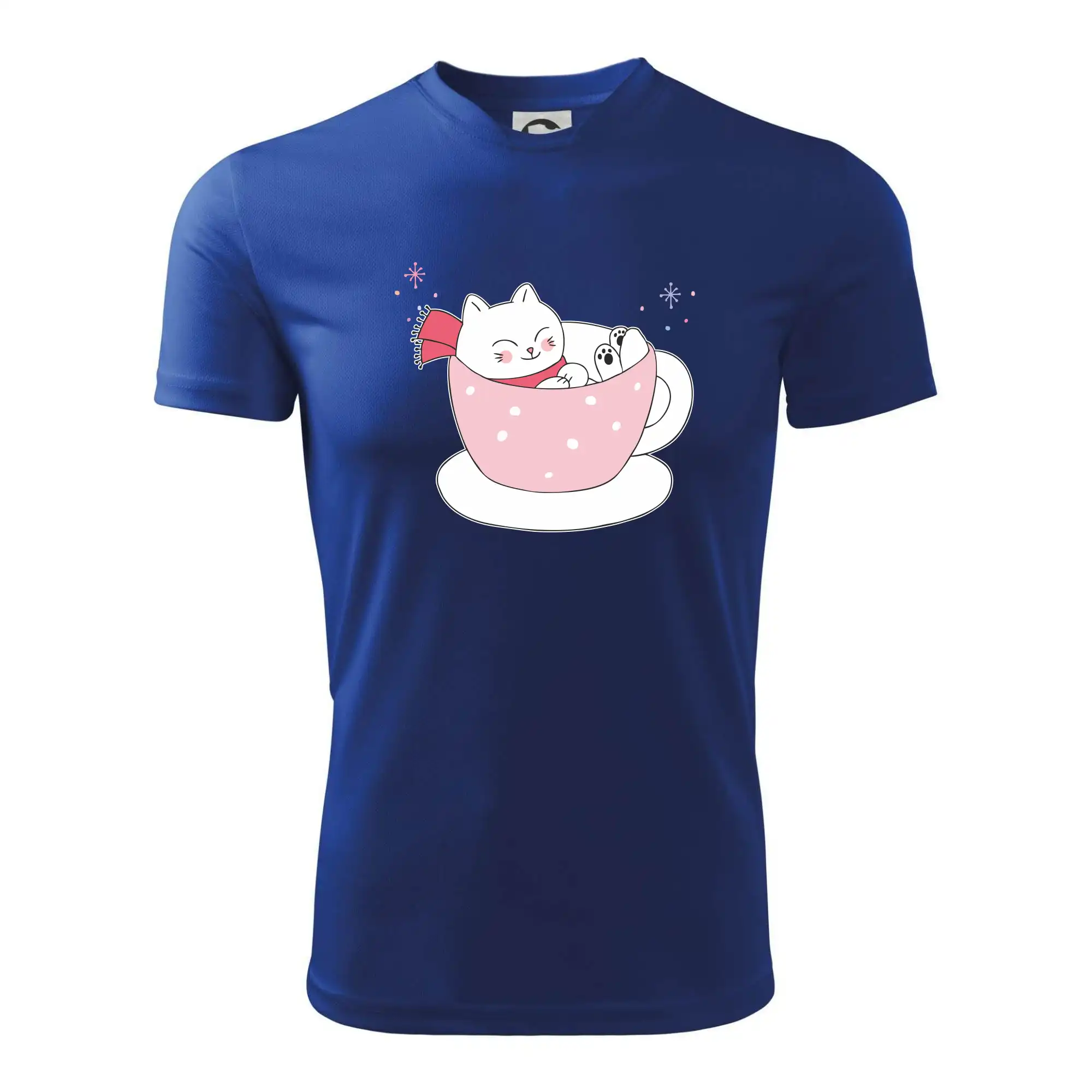 Vánoční kočka v hrnečku