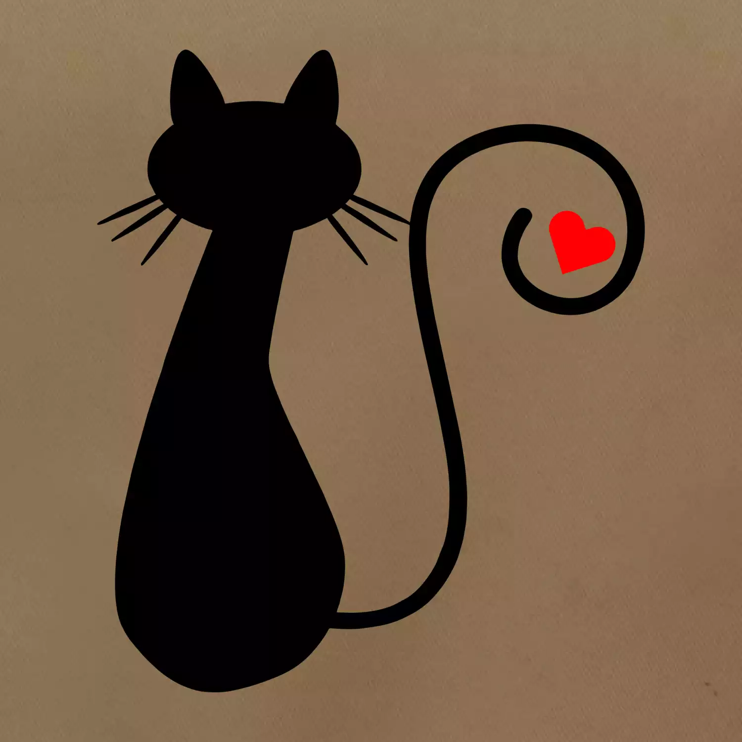 Zamilovaná kočka ocásek