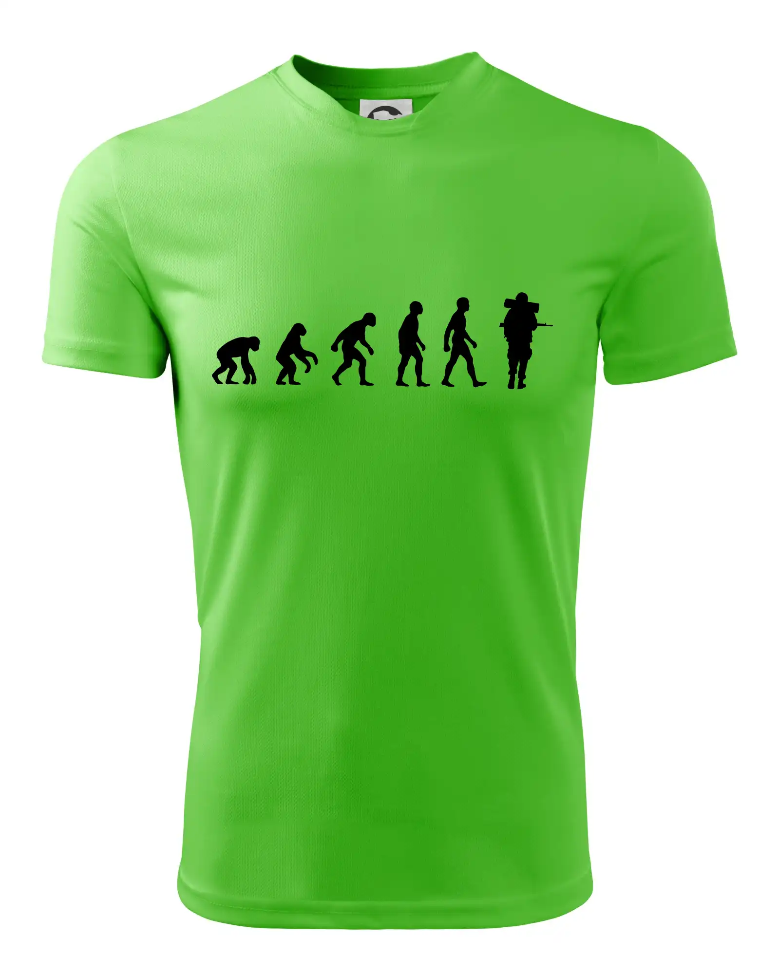 Vojenská tričká s potlačou - Evolúcia vojaka - plná poľná - Detské tričko športové