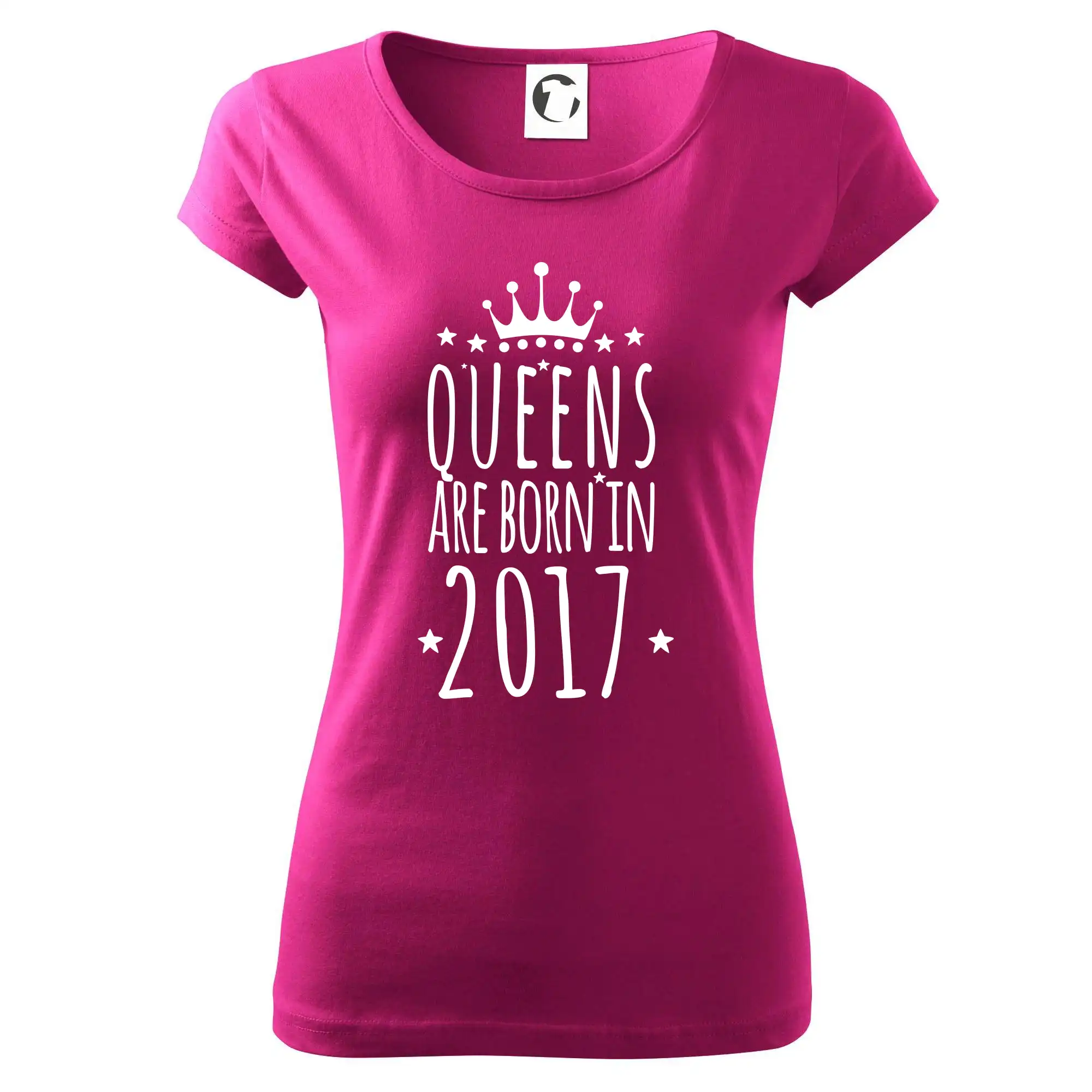 Queens are born in 2017 - Dámske tričko Pure