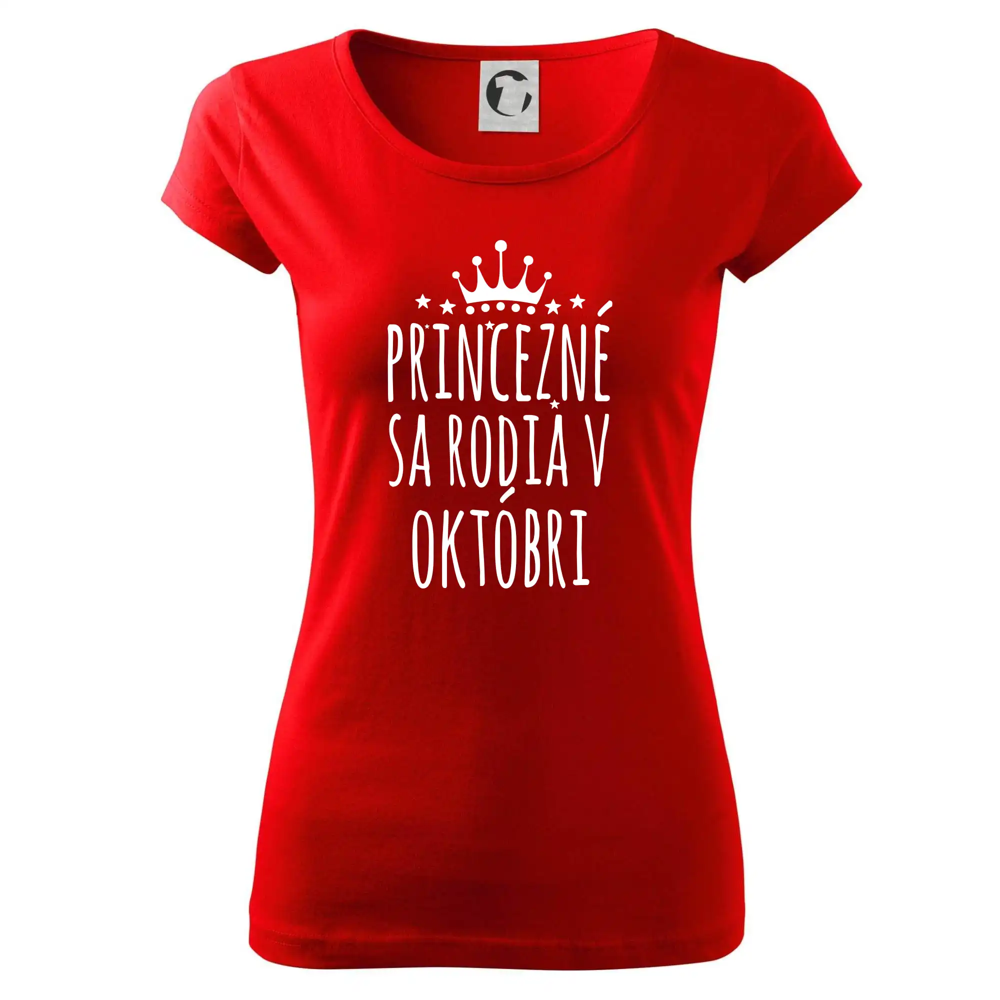 Tričká pre narodených v septembri - Princezné sa rodia v septembri - Dámske tričko Pure