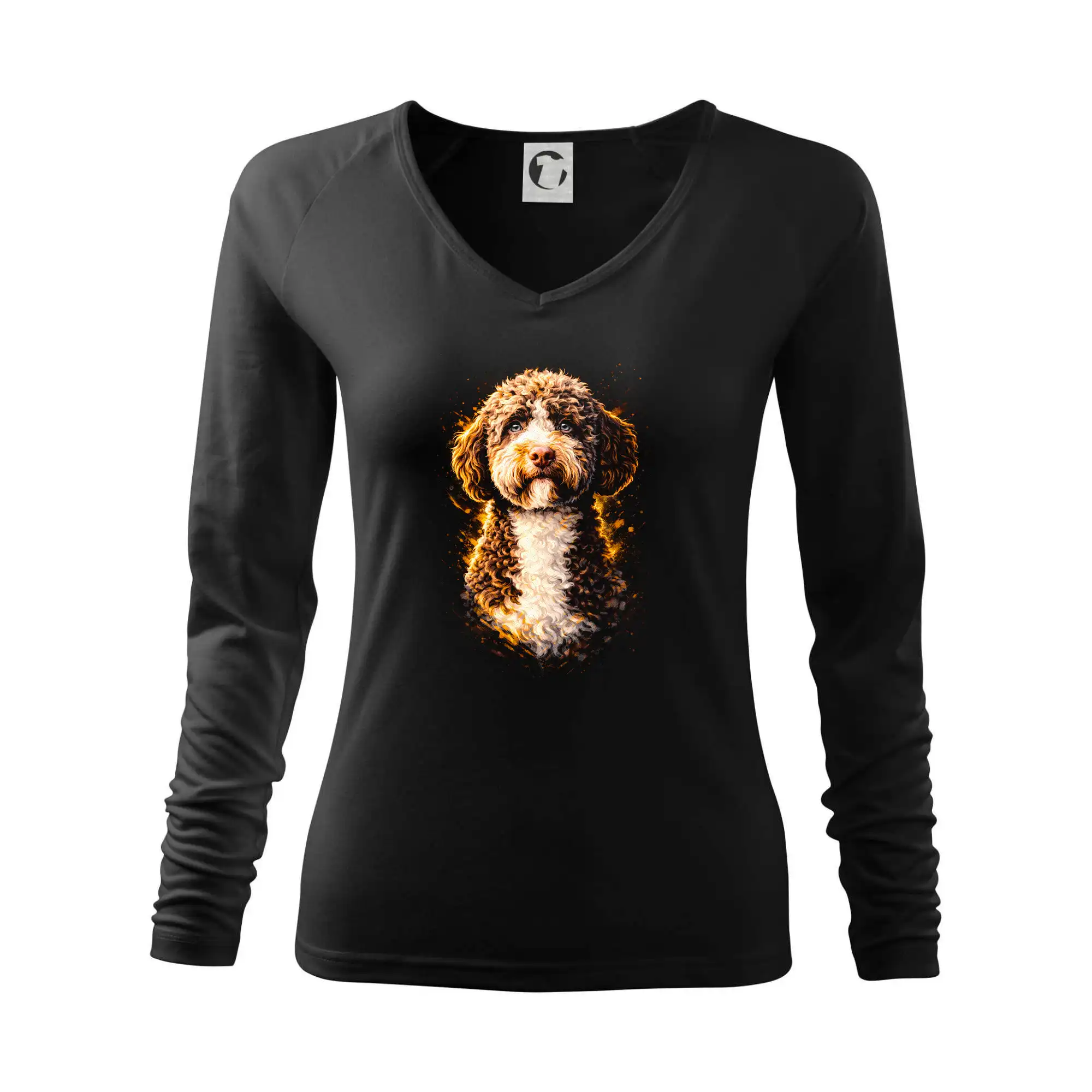 Ostatné psie plemená - Obrázok poltón Lagotto Romagnolo - Tričko dámske Elegance