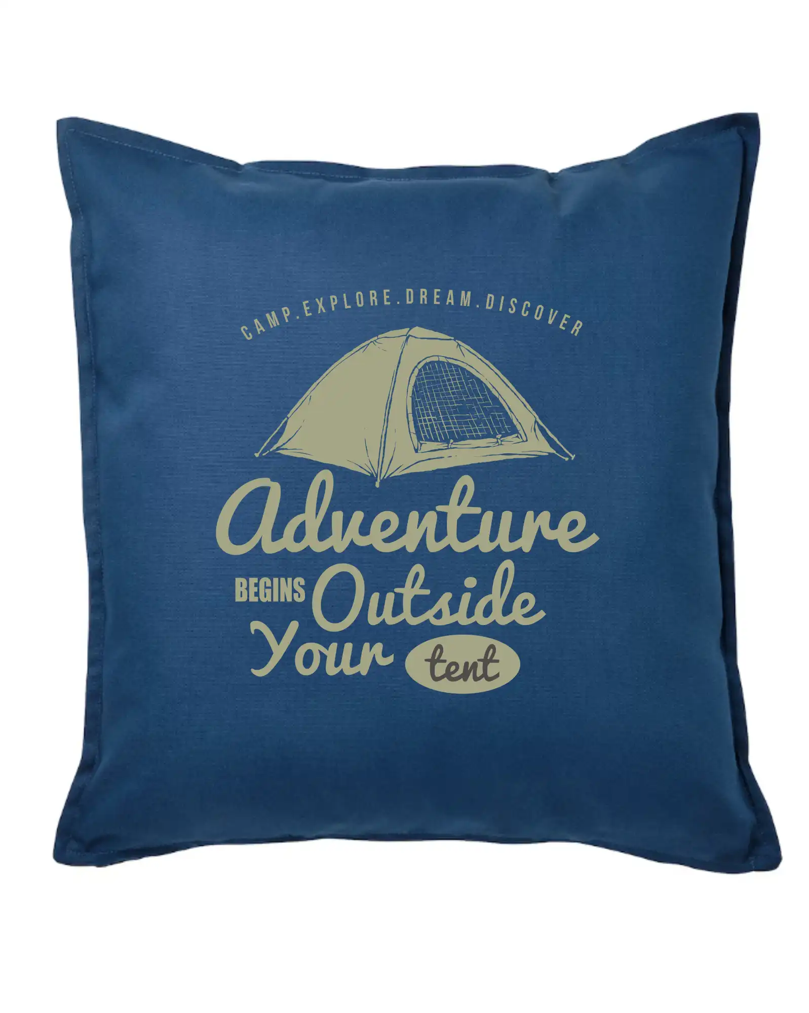 Trička na kempovanie - Adventure outside - Vankúš 50x50