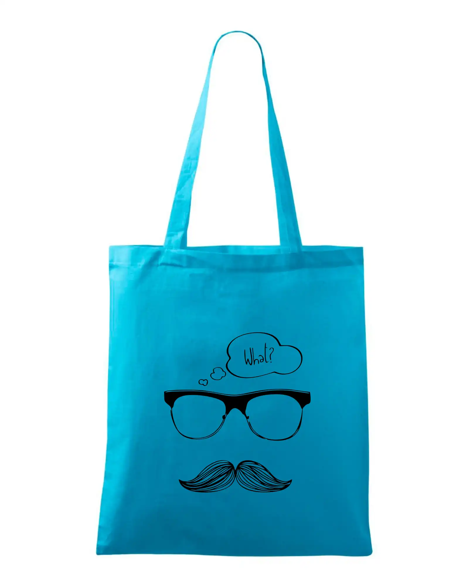 Tričká s fúzikmi - Mustache what? - Taška bavlnená