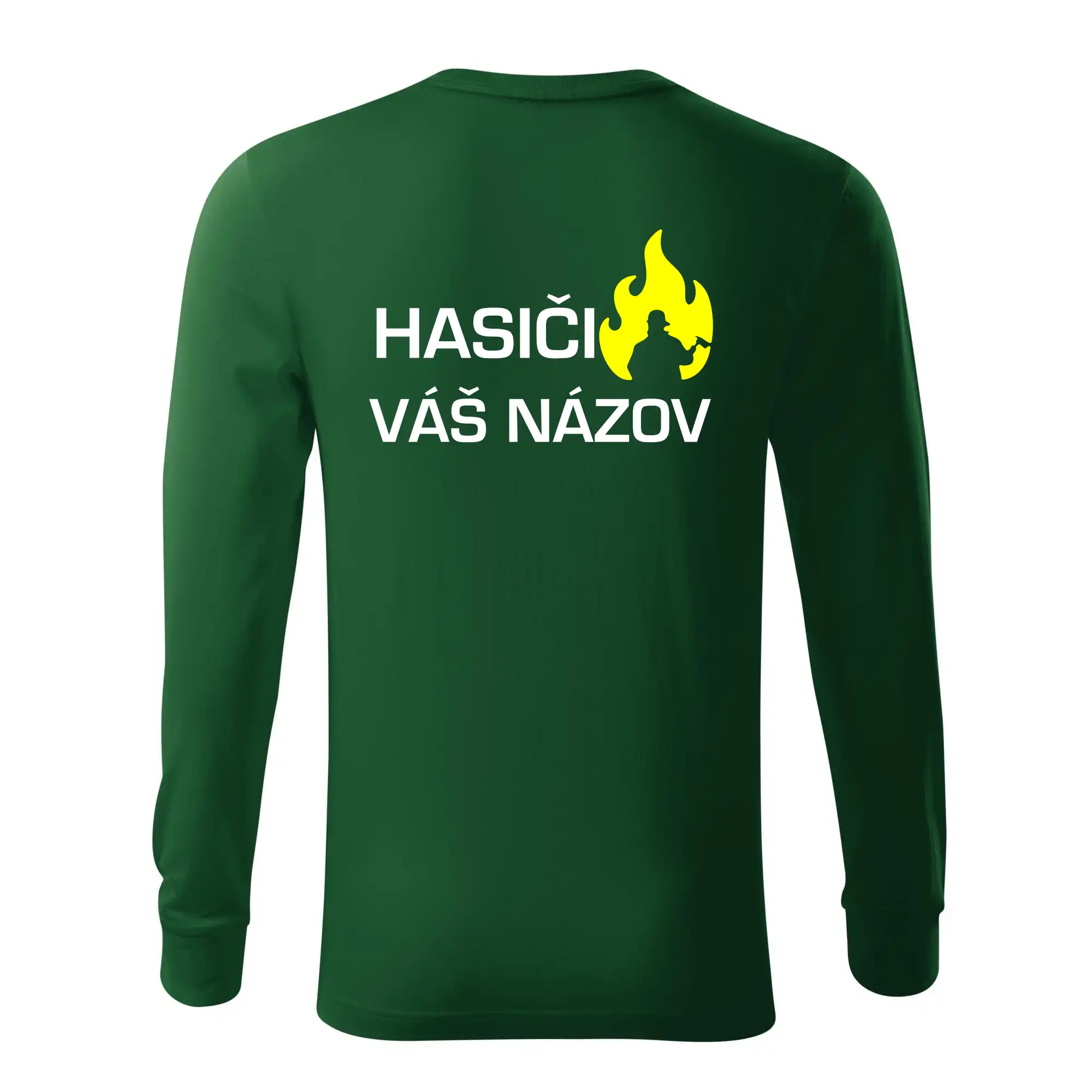 Hasiči - Váš názov - FLUO + Reflexná potlač