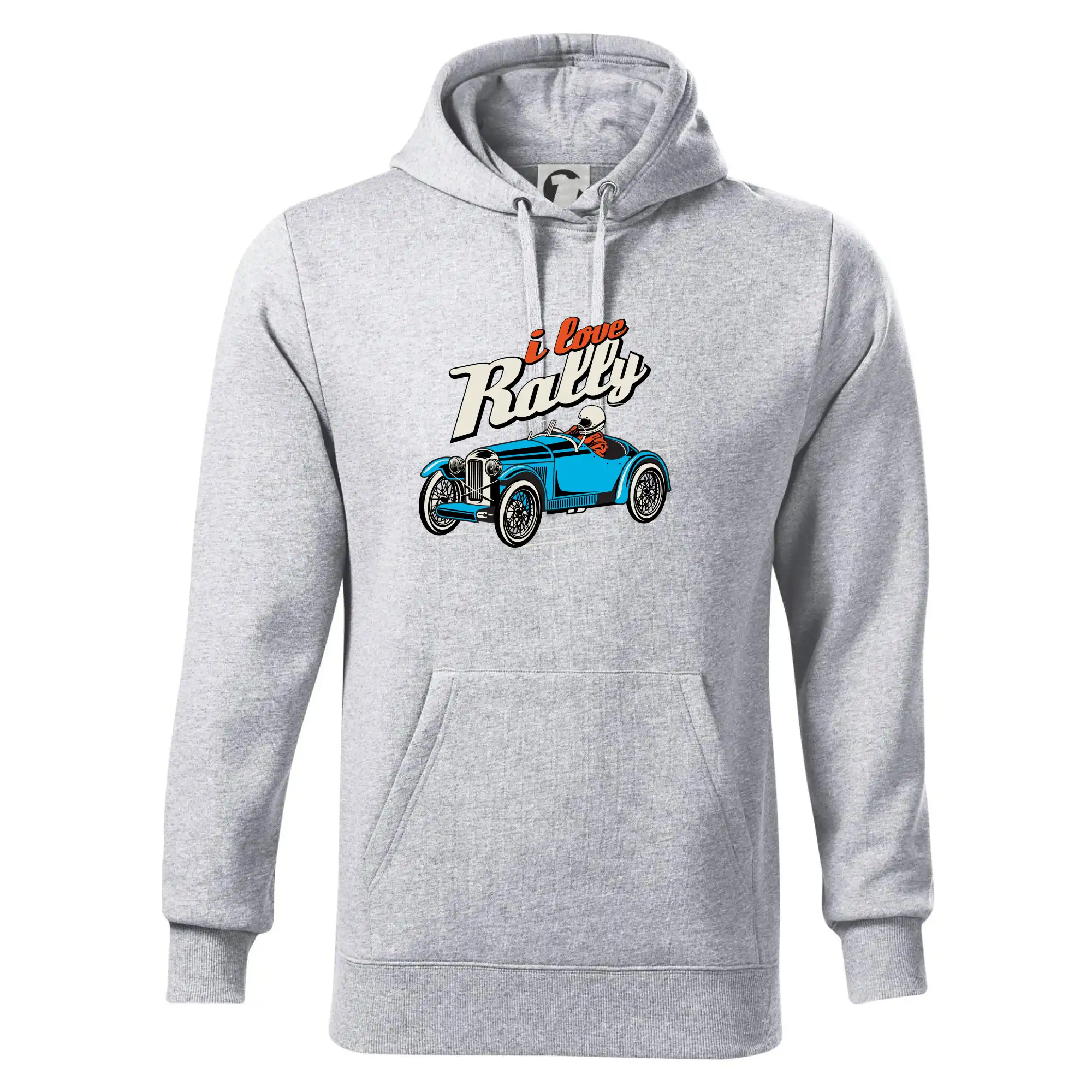 Auto tričká - I Love Rally - Mikina pánska Cape s kapucňou