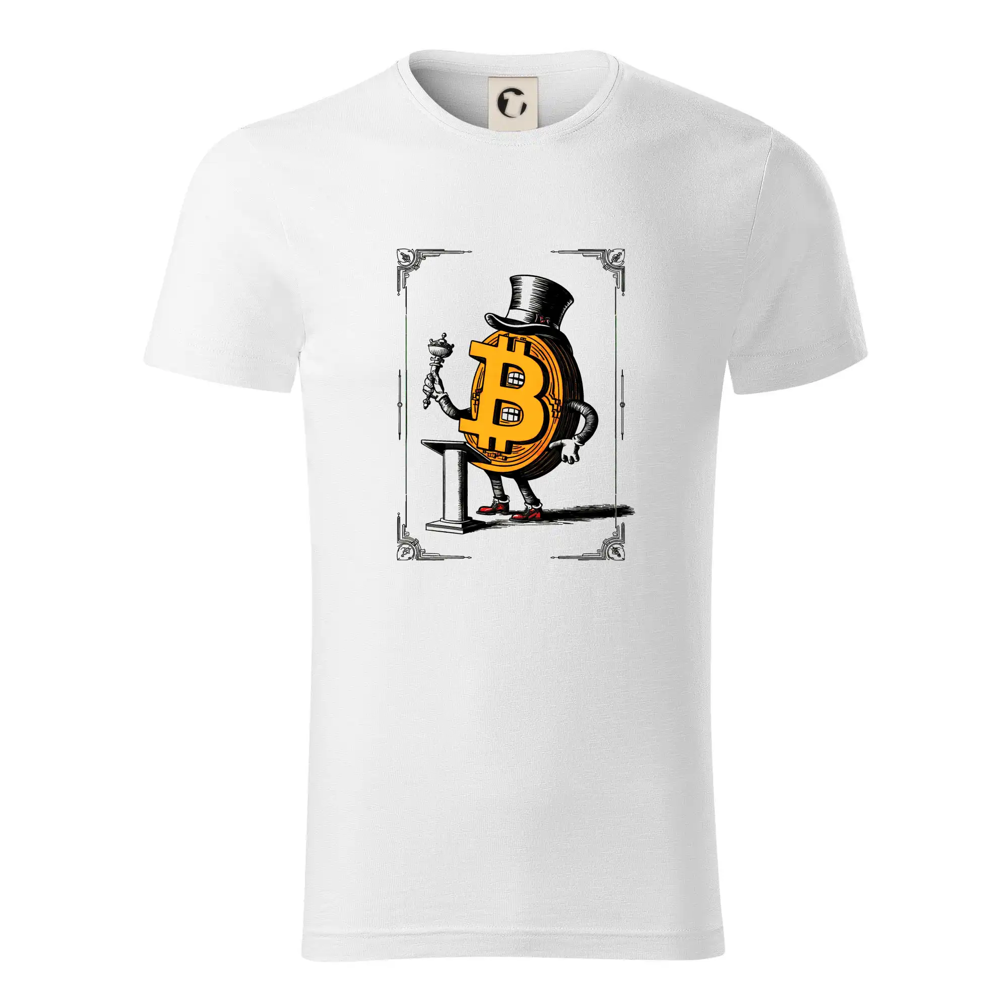 Oldschool bitcoin - Tričko z organickej bavlny