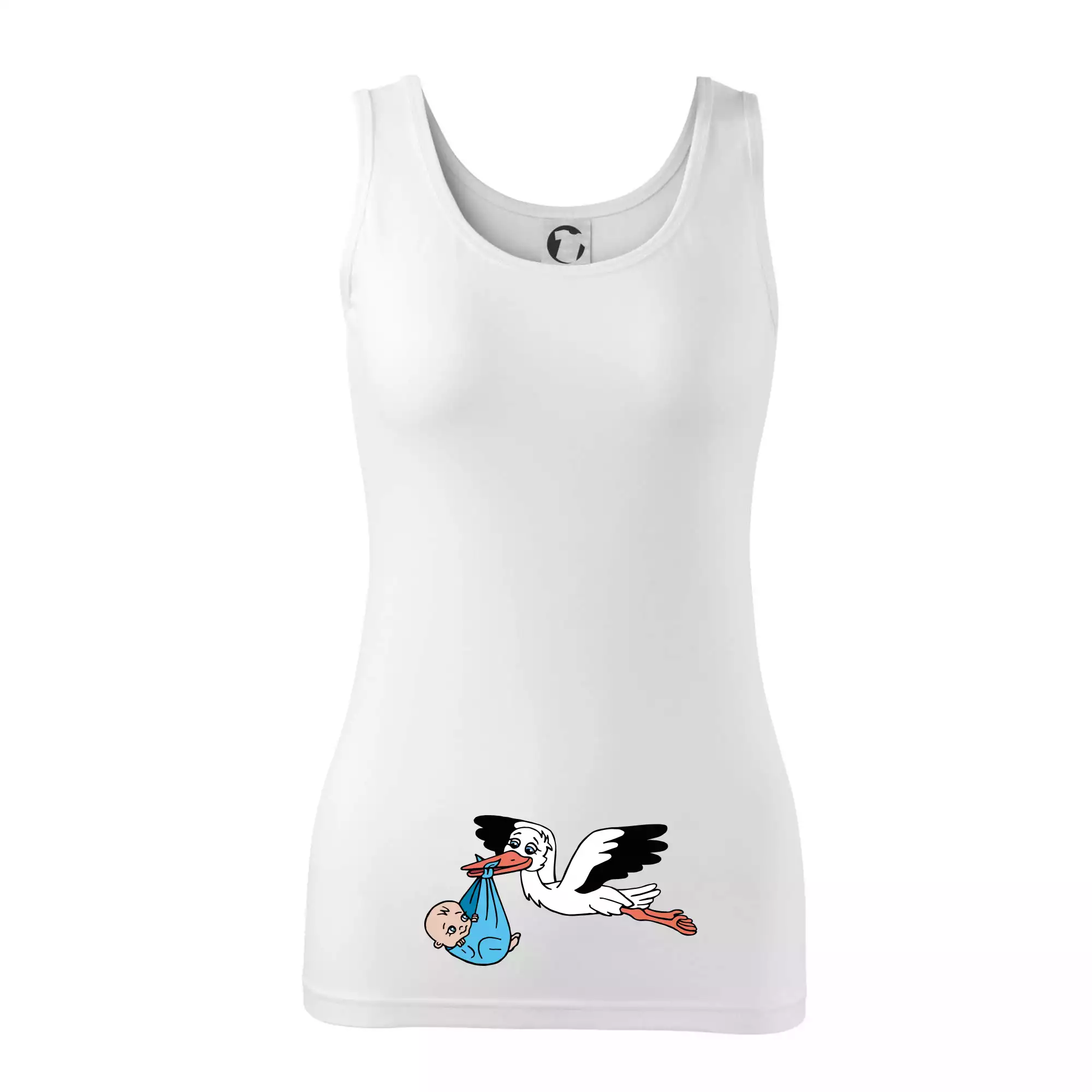 Čáp a miminko - kluk (Hana-creative)