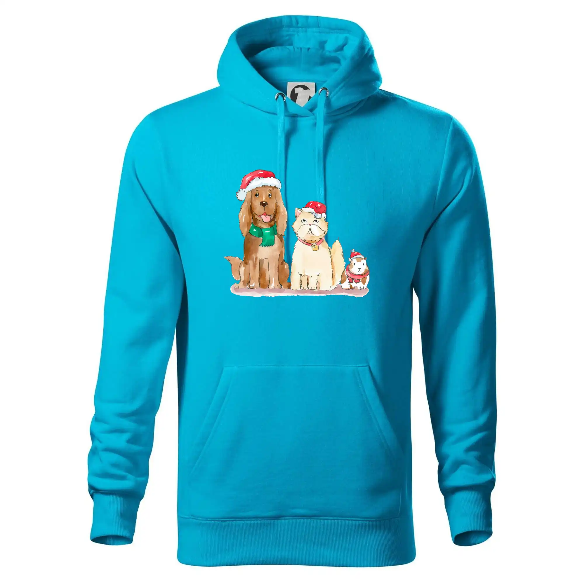 Veselé vánoce - pes, křeček a kočka