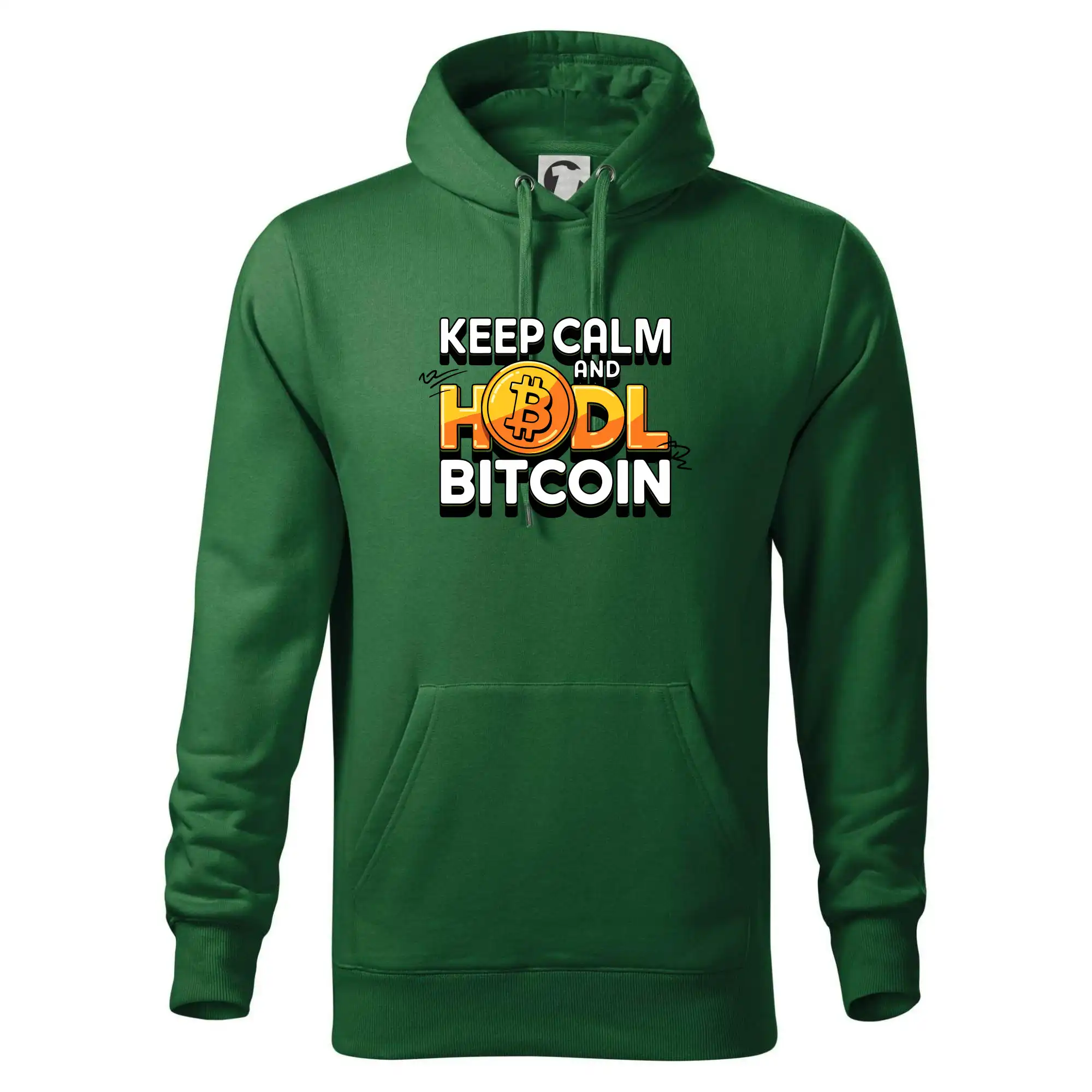 3D nápis Keep Calm and HODL Bitcoin