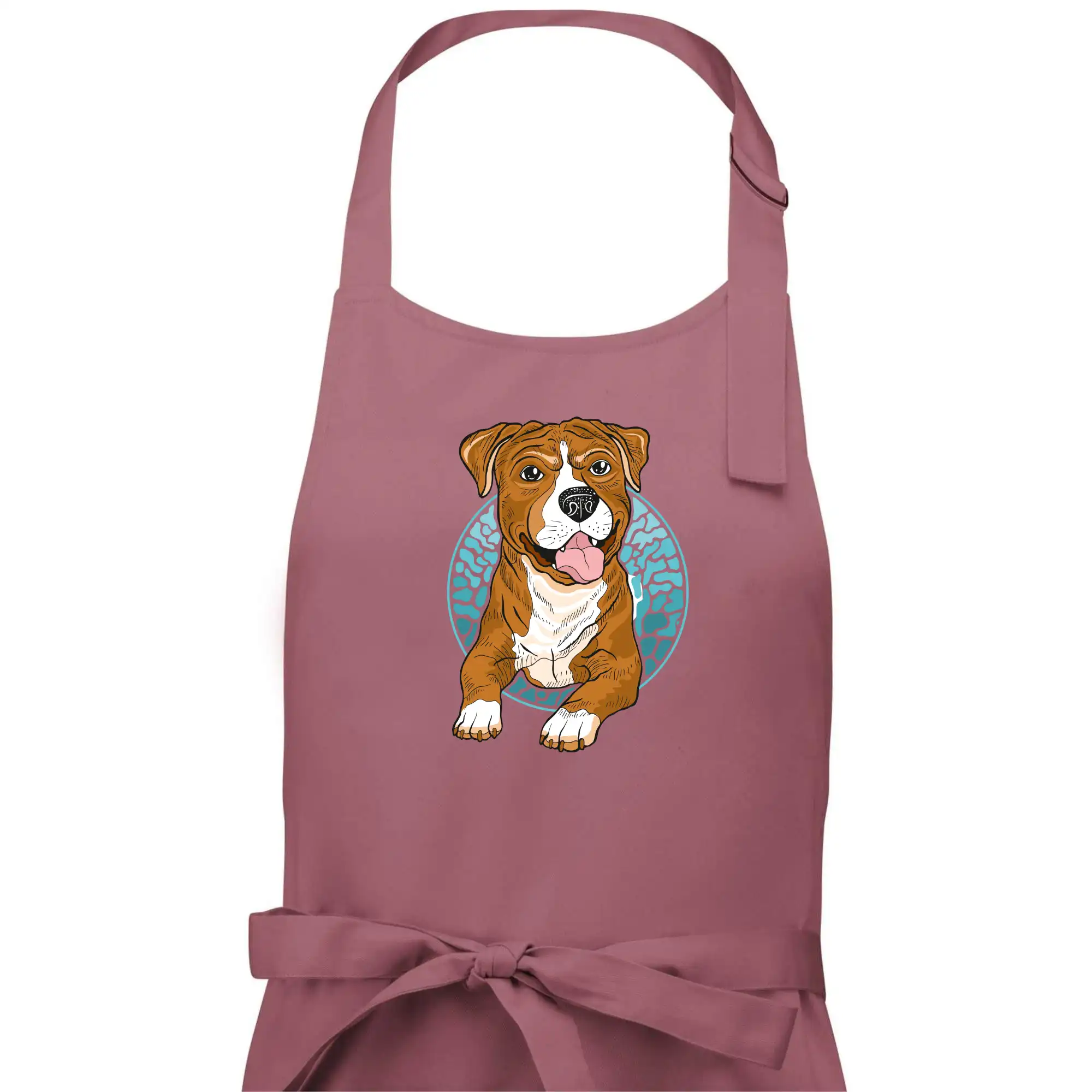 Americký staford kreslený v kolečku (Pecka design)