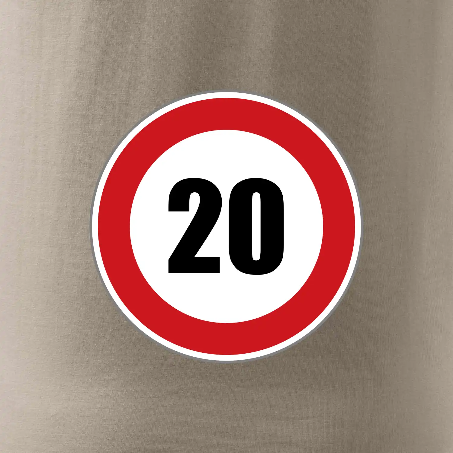 Dopravní značka - omezení rychlosti 20