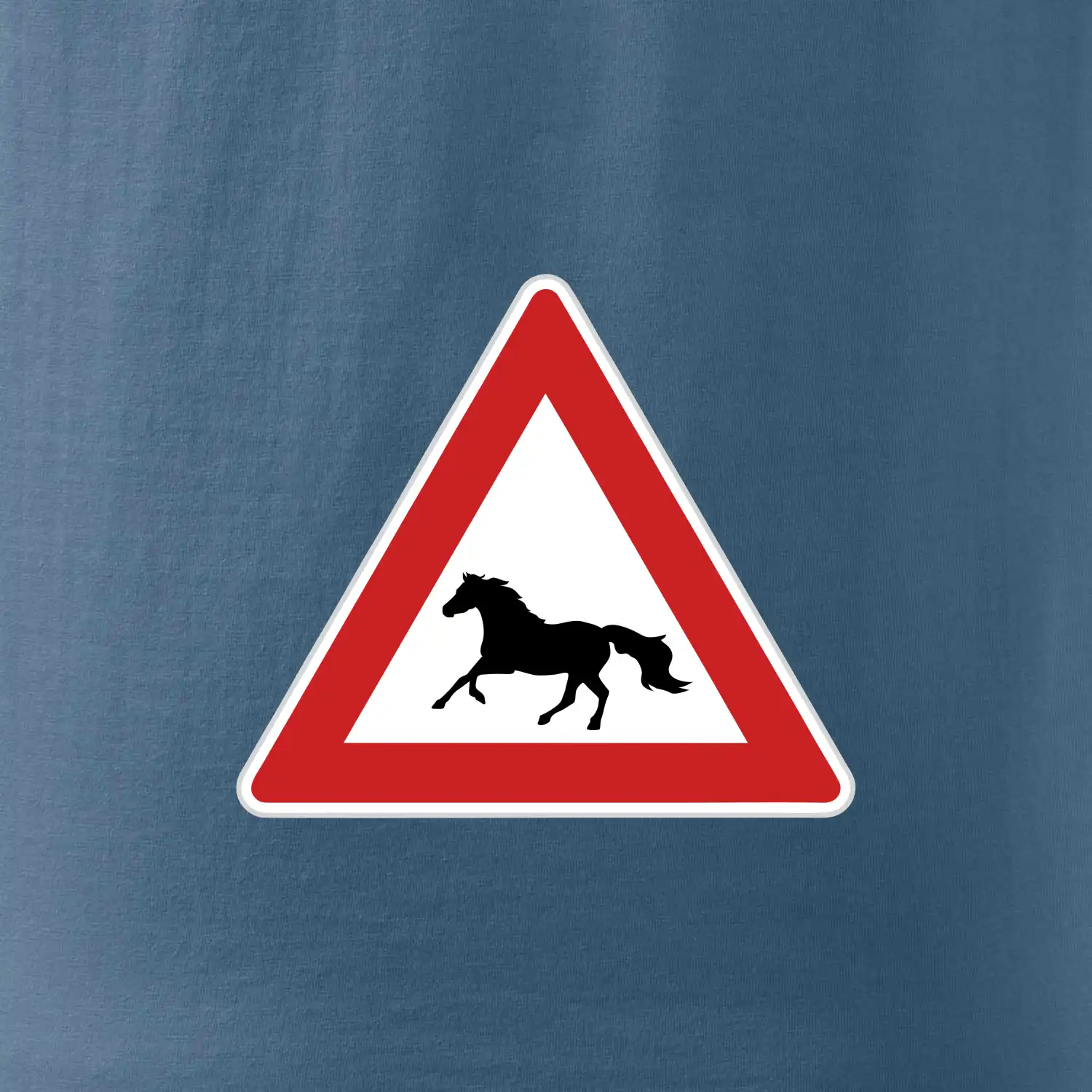 Dopravní značka - Pozor kůň běžící