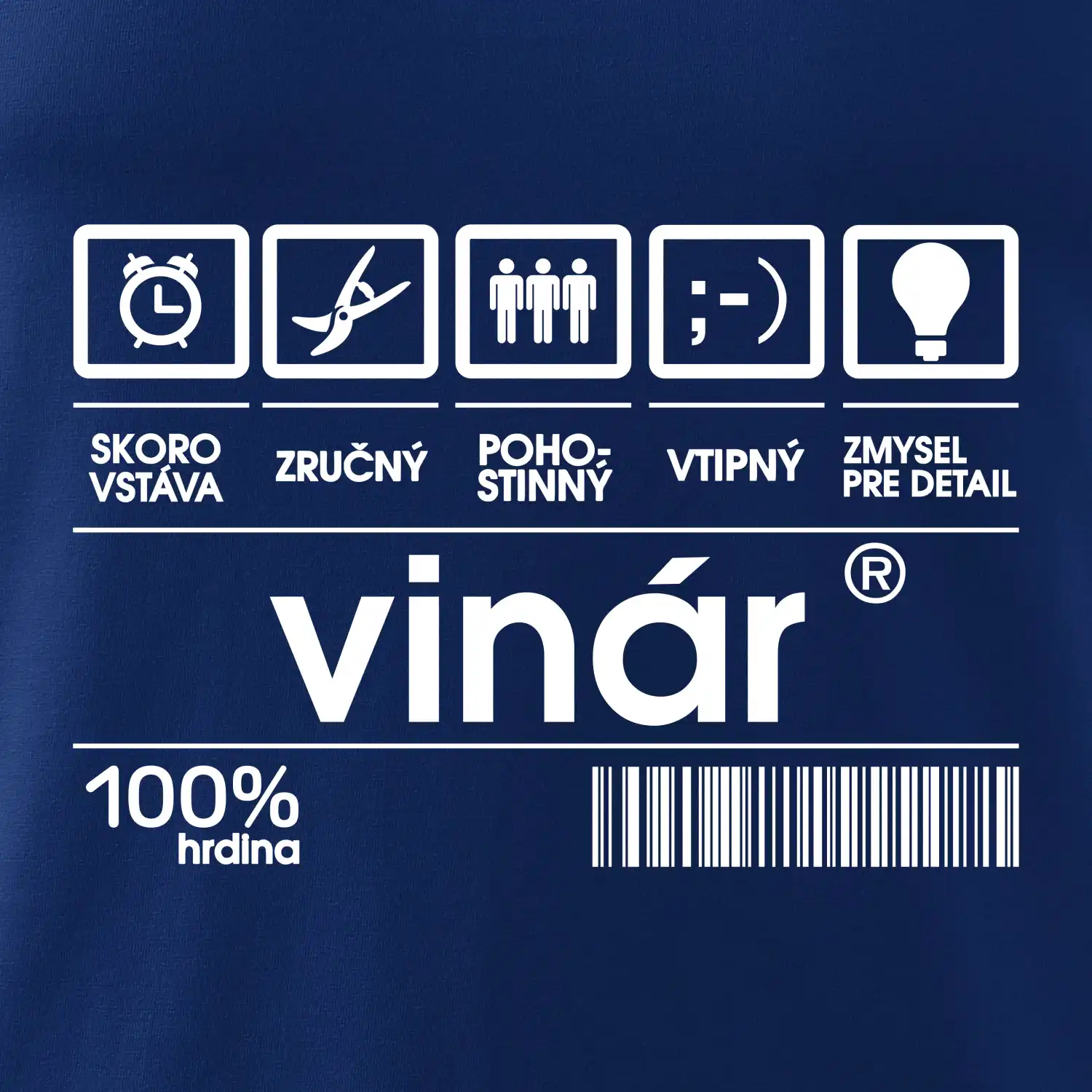 Čiarový kód - vinár