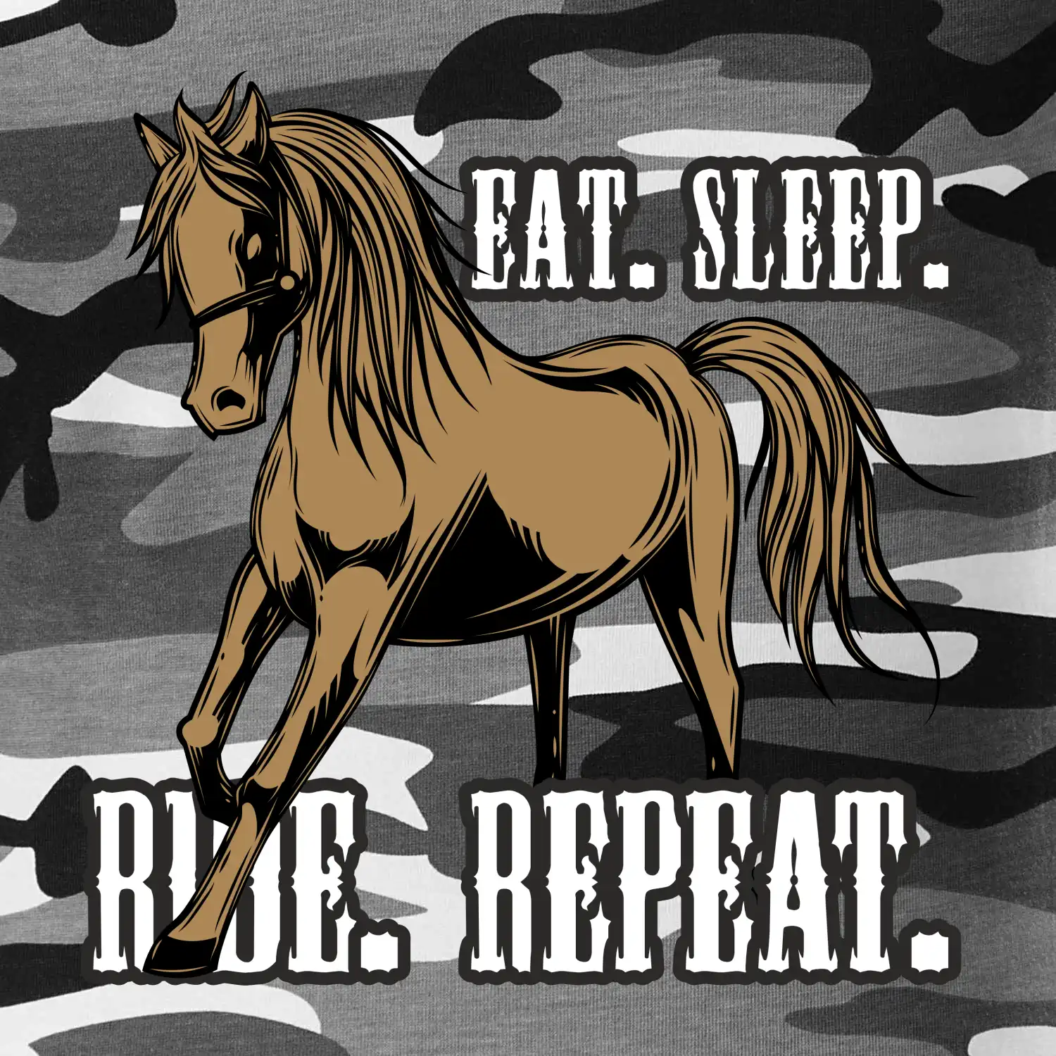 Eat Sleep Ride Repeat Western
