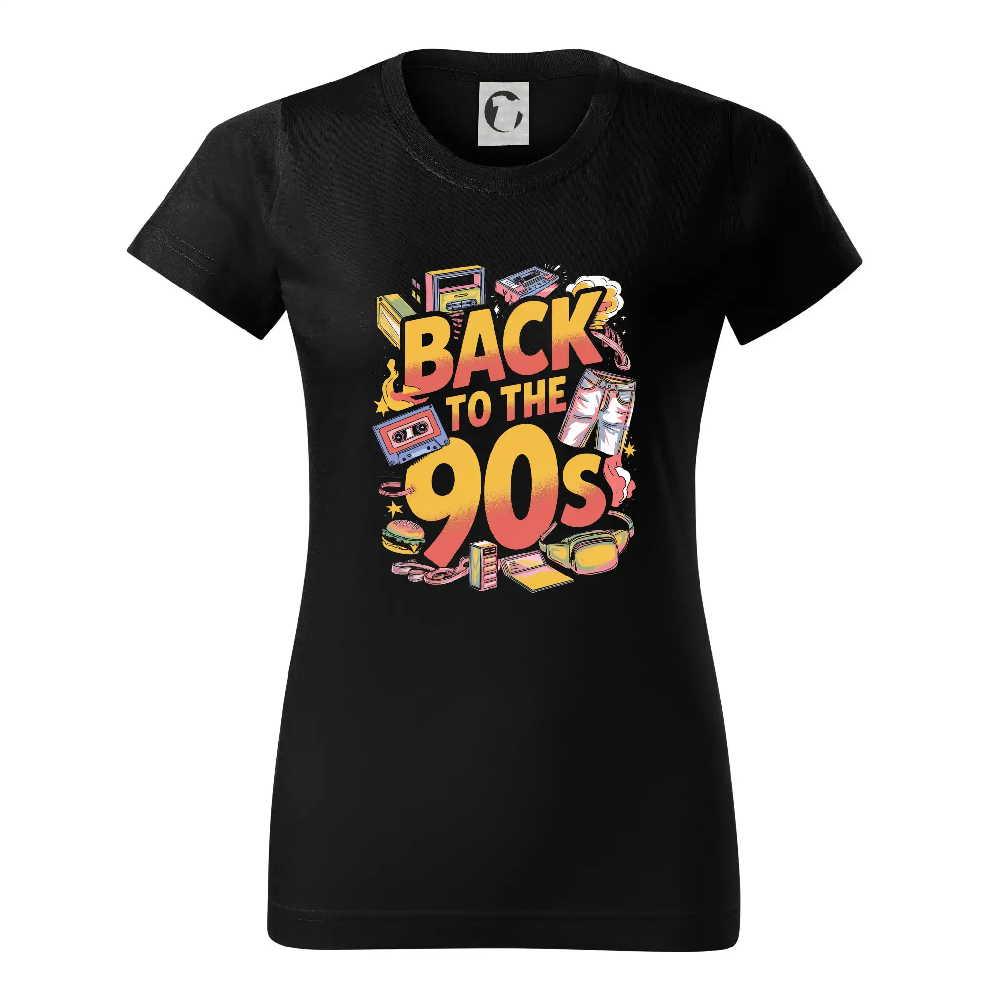 Back to 90s - spomienky - Dámske tričko basic - ľahko voľnejšie a dlhšie