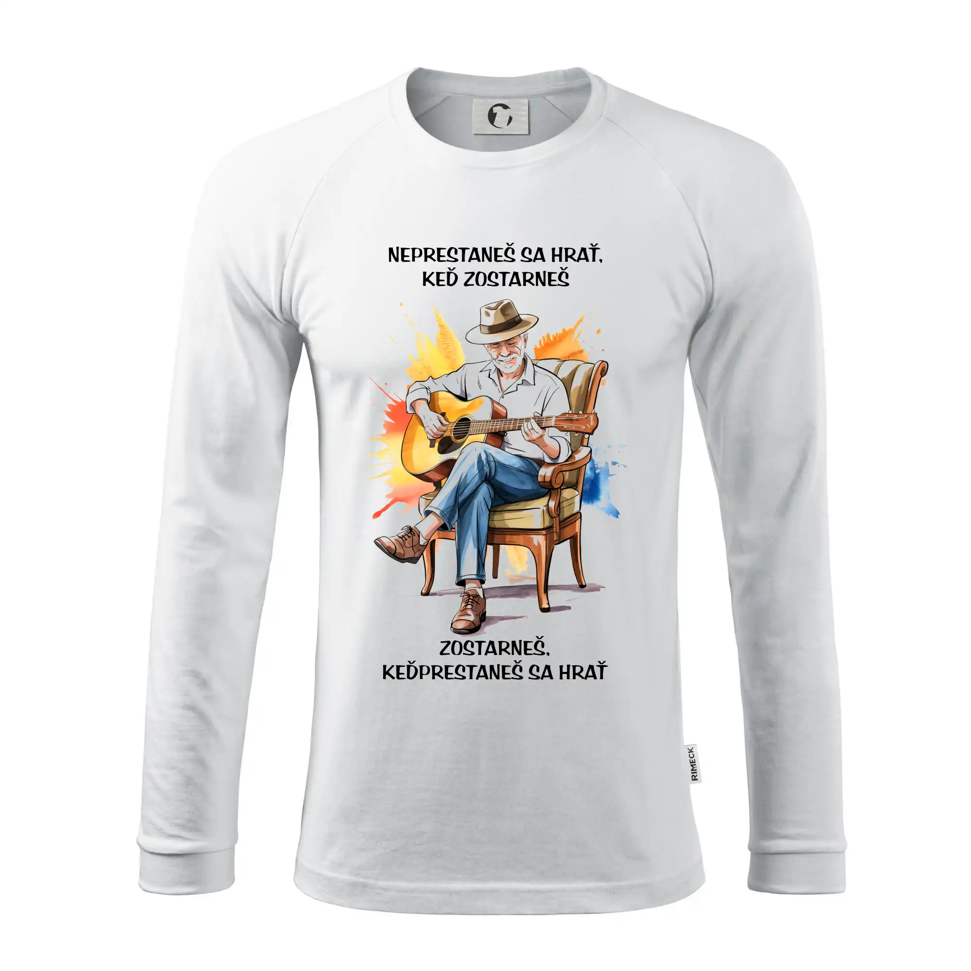 Neprestaneš hrať,keď zostarneš - Pánske tričko s dlhým rukávom LS130