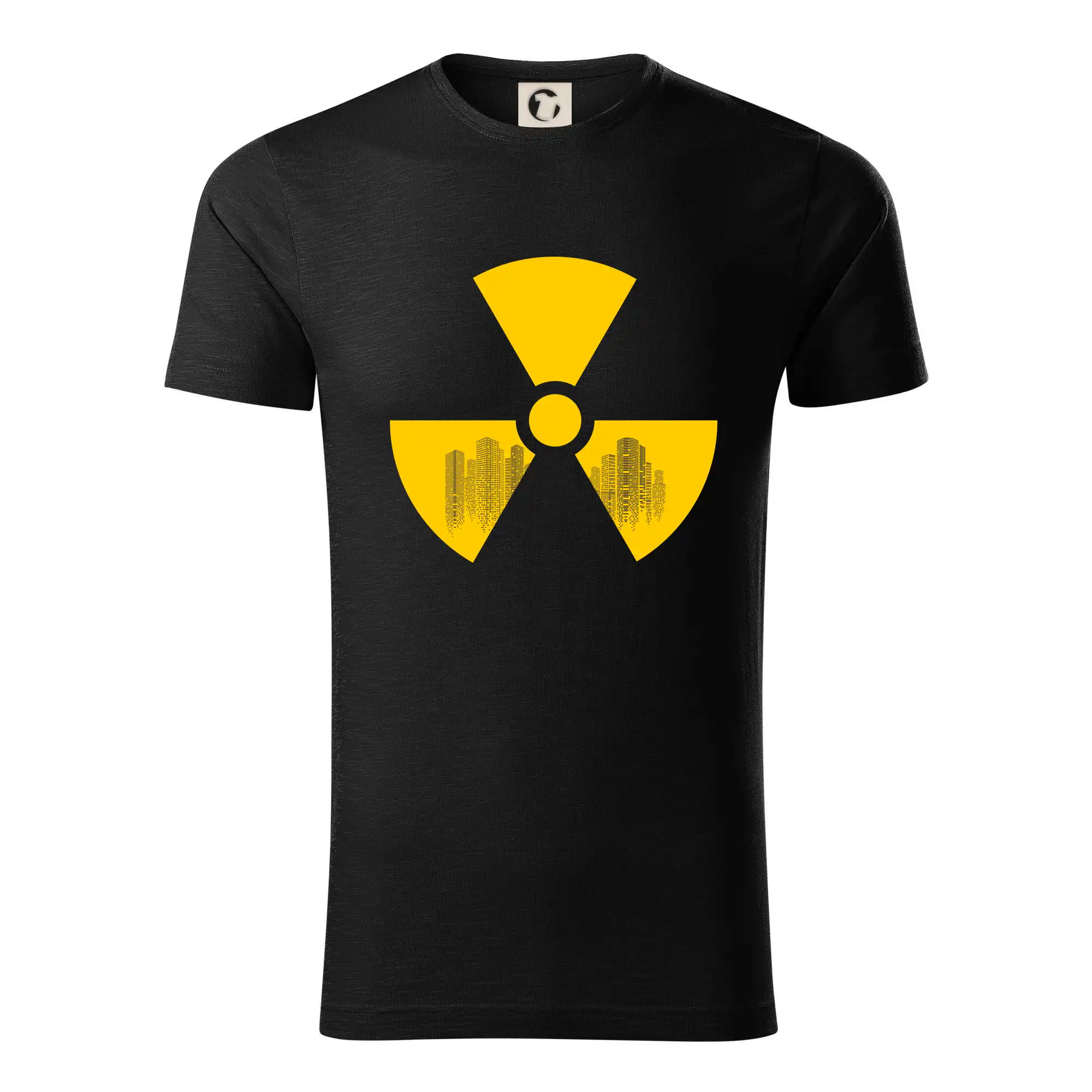 Radioaktivita - silueta města