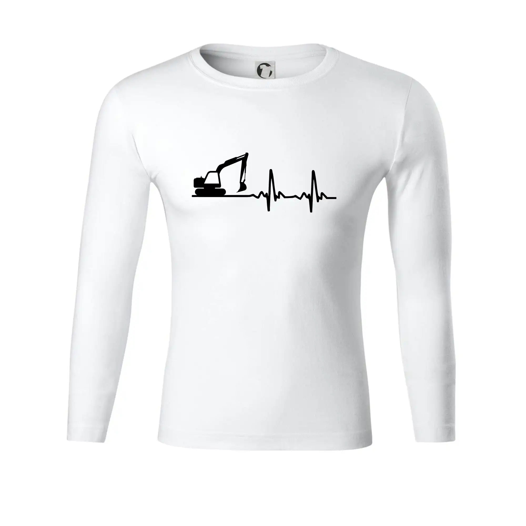 EKG bagr - Tričko Progress s dlhým rukávom