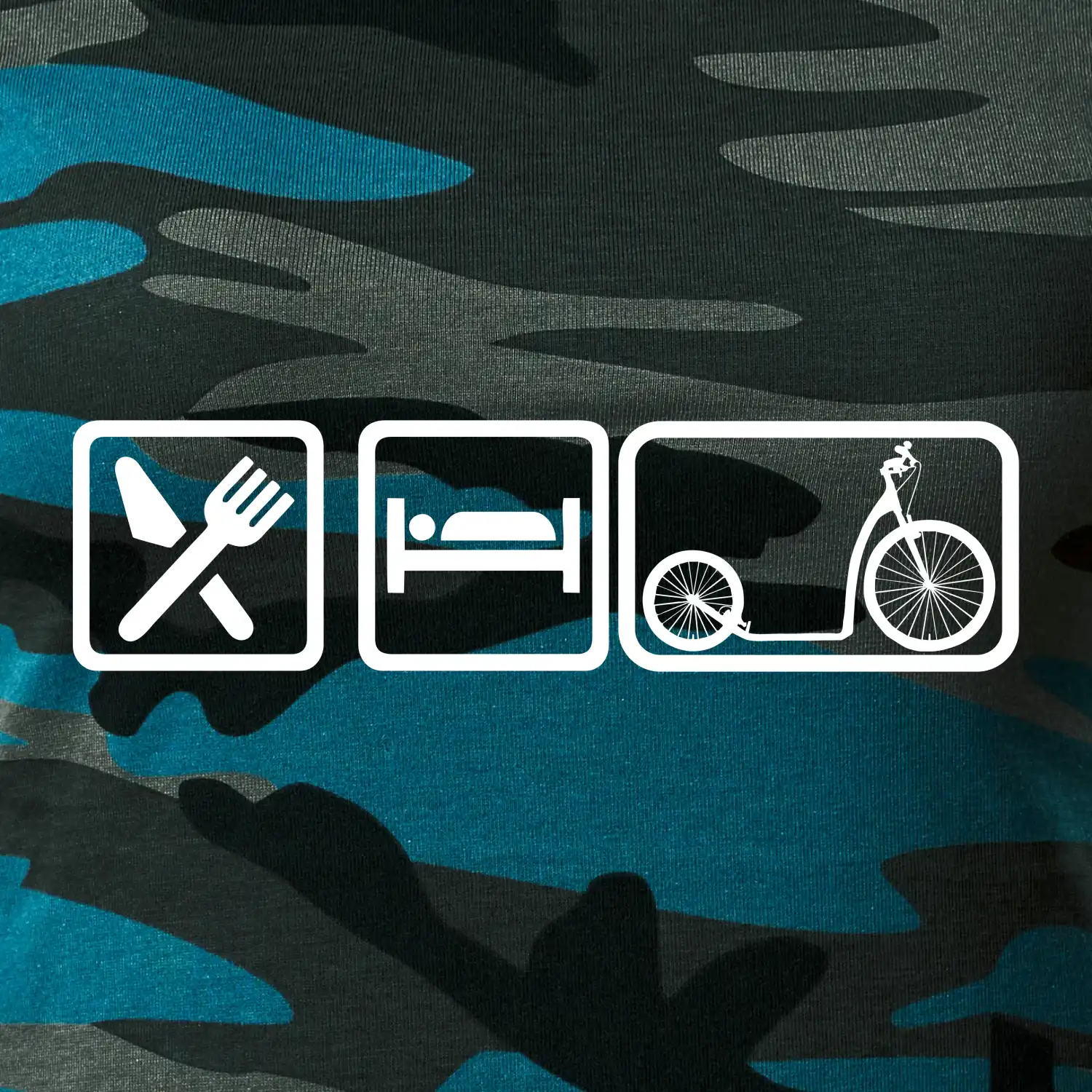 Eat sleep koloběžka velké a malé kolo