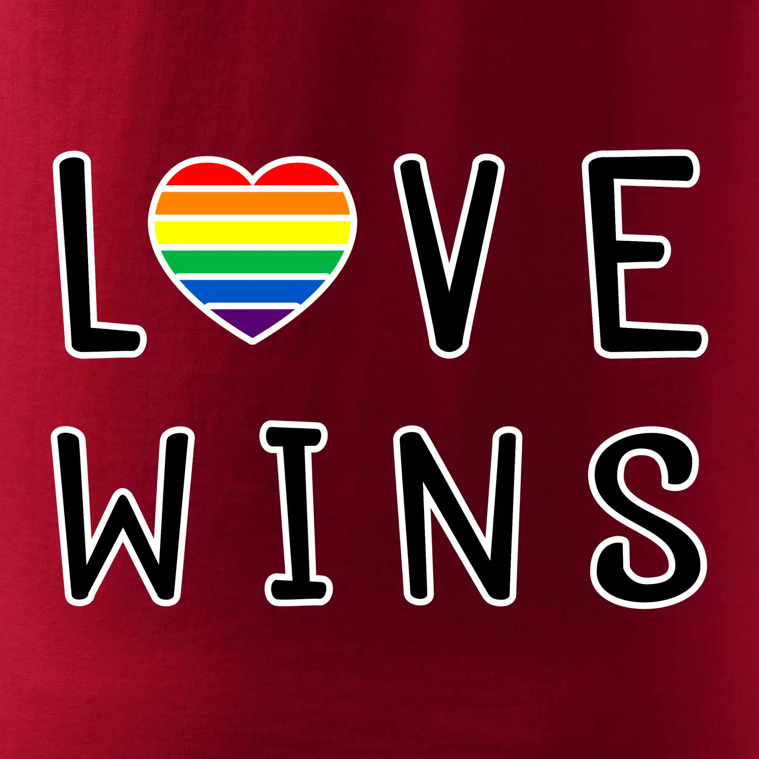 Love wins nápis