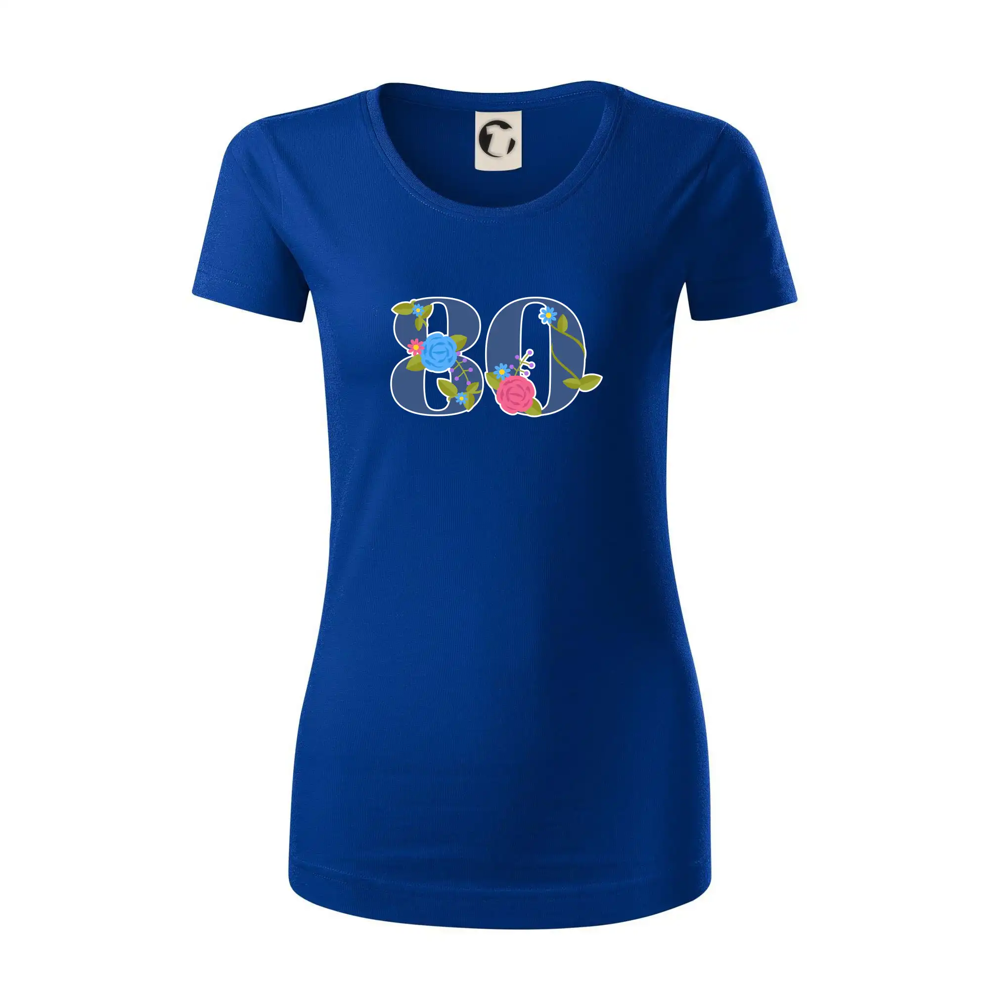 Květinové číslo kreslené - 80