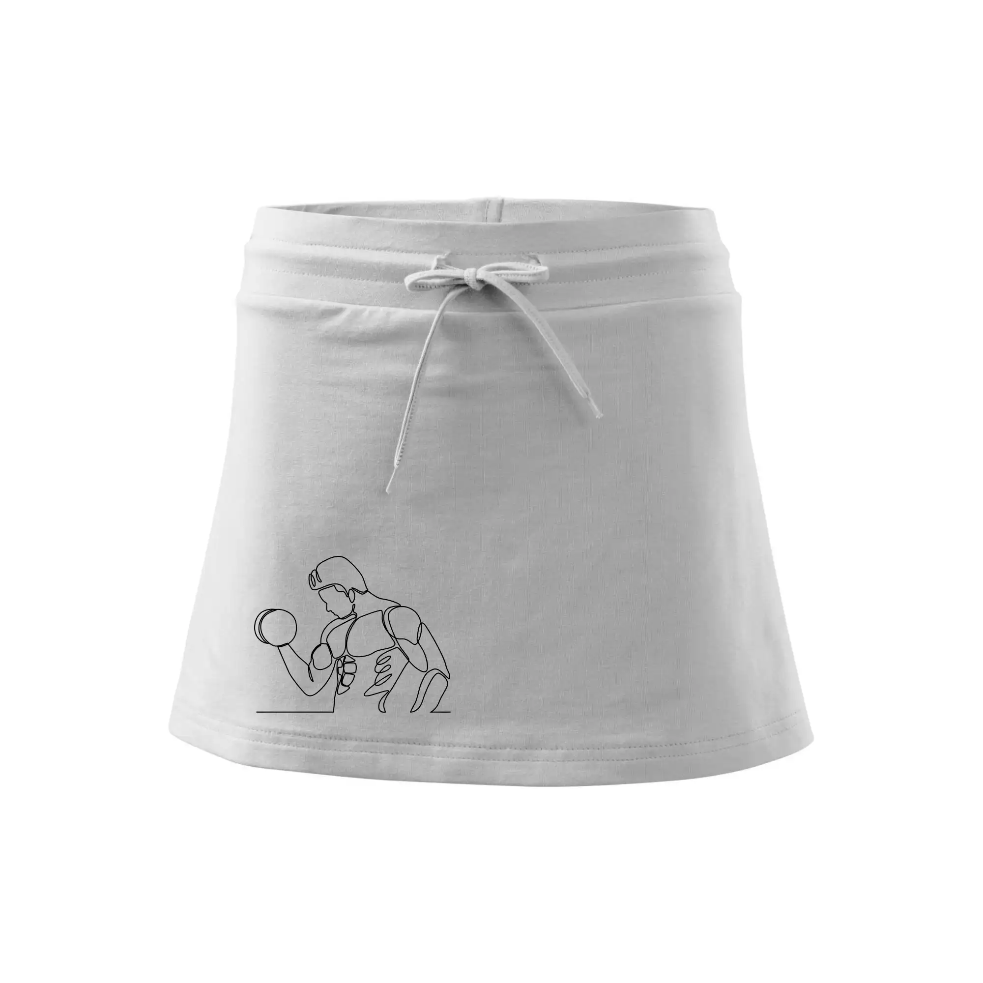 Fitness muž jedním tahem