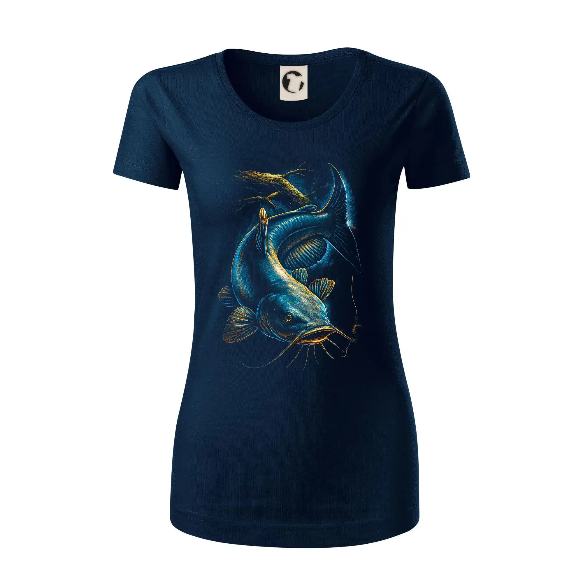 Obrázek sumec a kus stromu