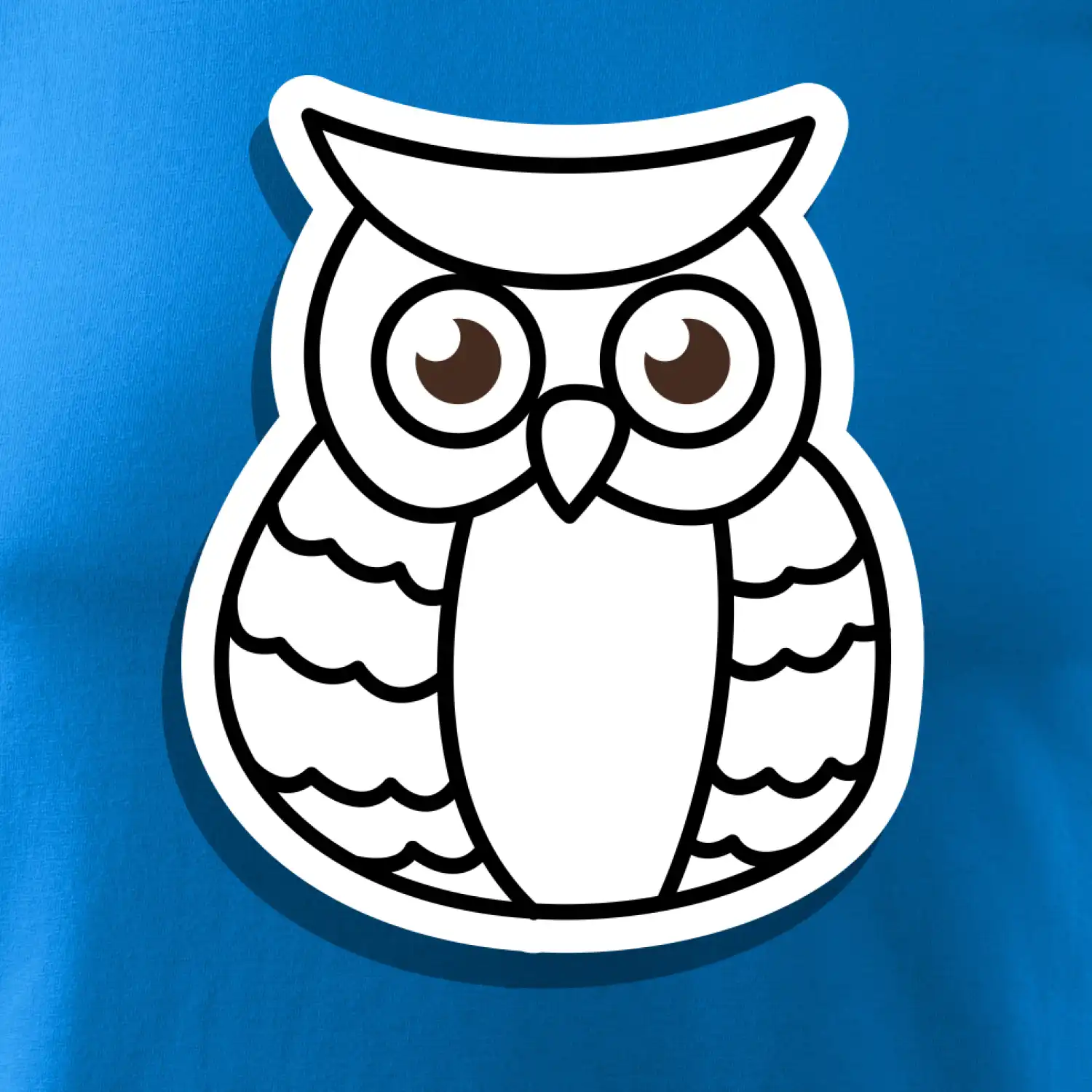 Sova kreslená na prsu