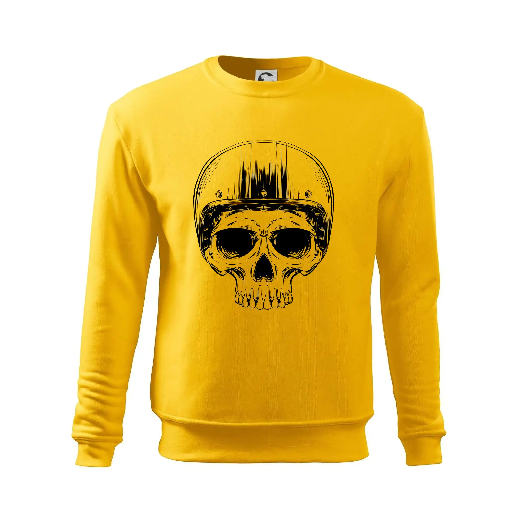 Motorkář lebka s kulatou hlavou