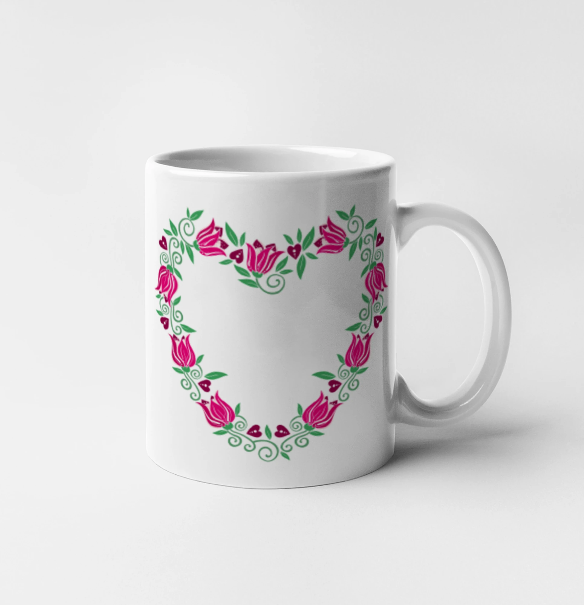 Červené tulipánové srdiečko (Pecka design)