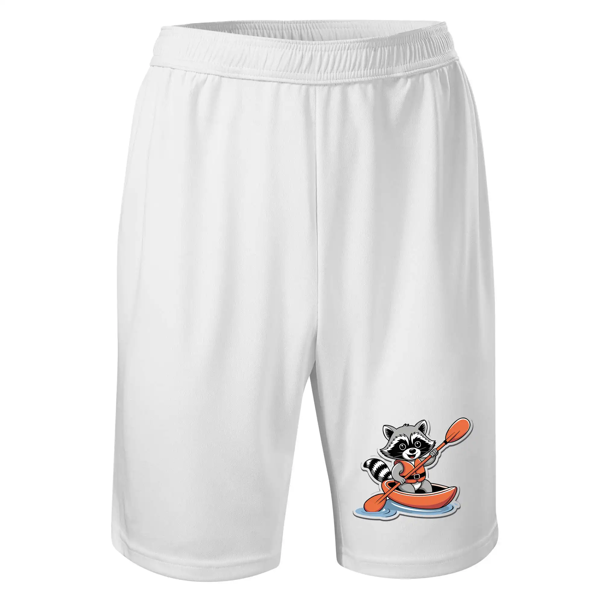 Mýval v kajaku kreslený