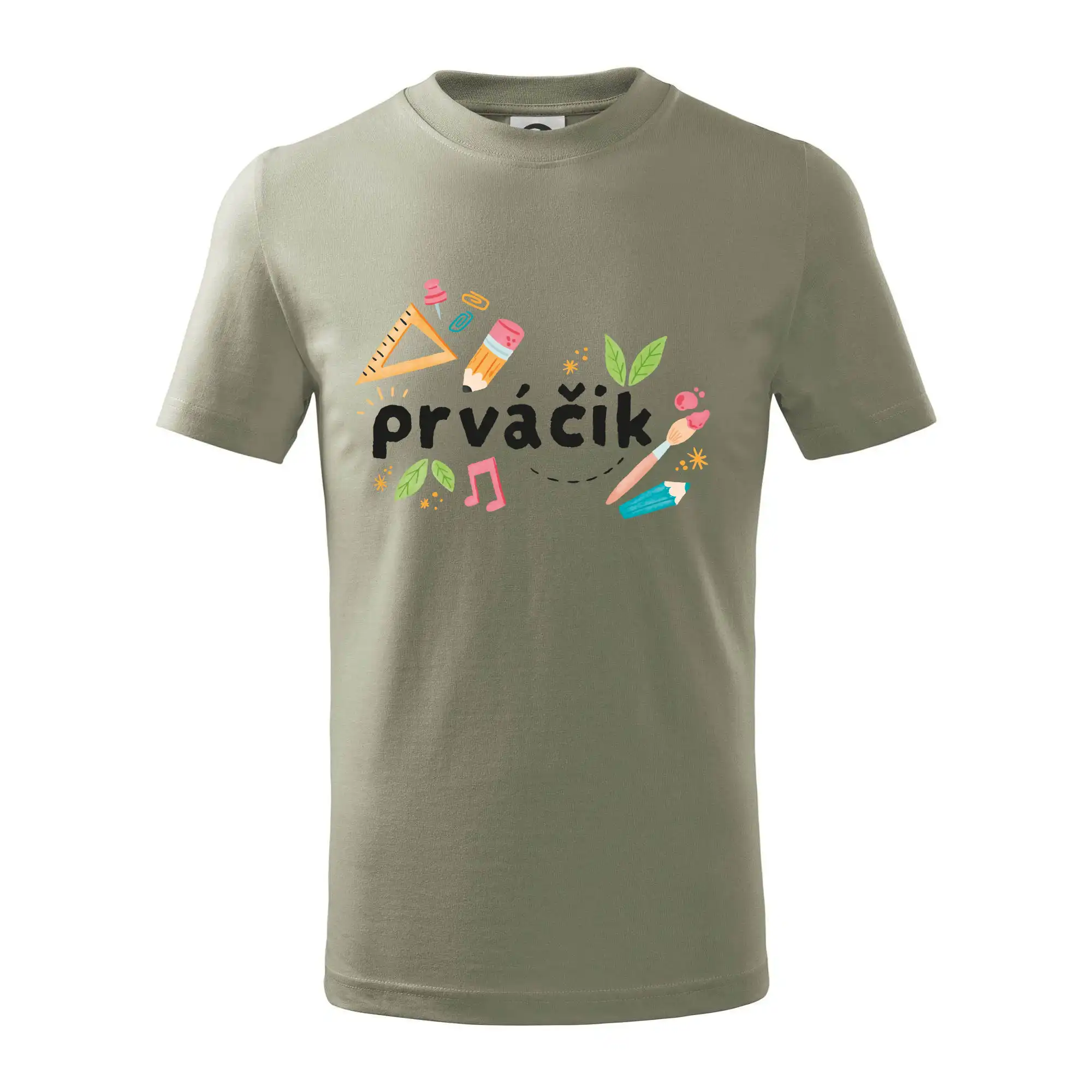 Tričká a mikiny pre prváčikov na prvý školský deň – veselé a pohodlné - Prváčik - tlačiaci - Tričko detské bavlnené