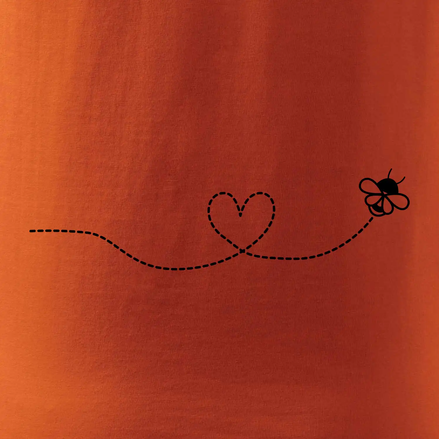 Dráha letu včely - srdce