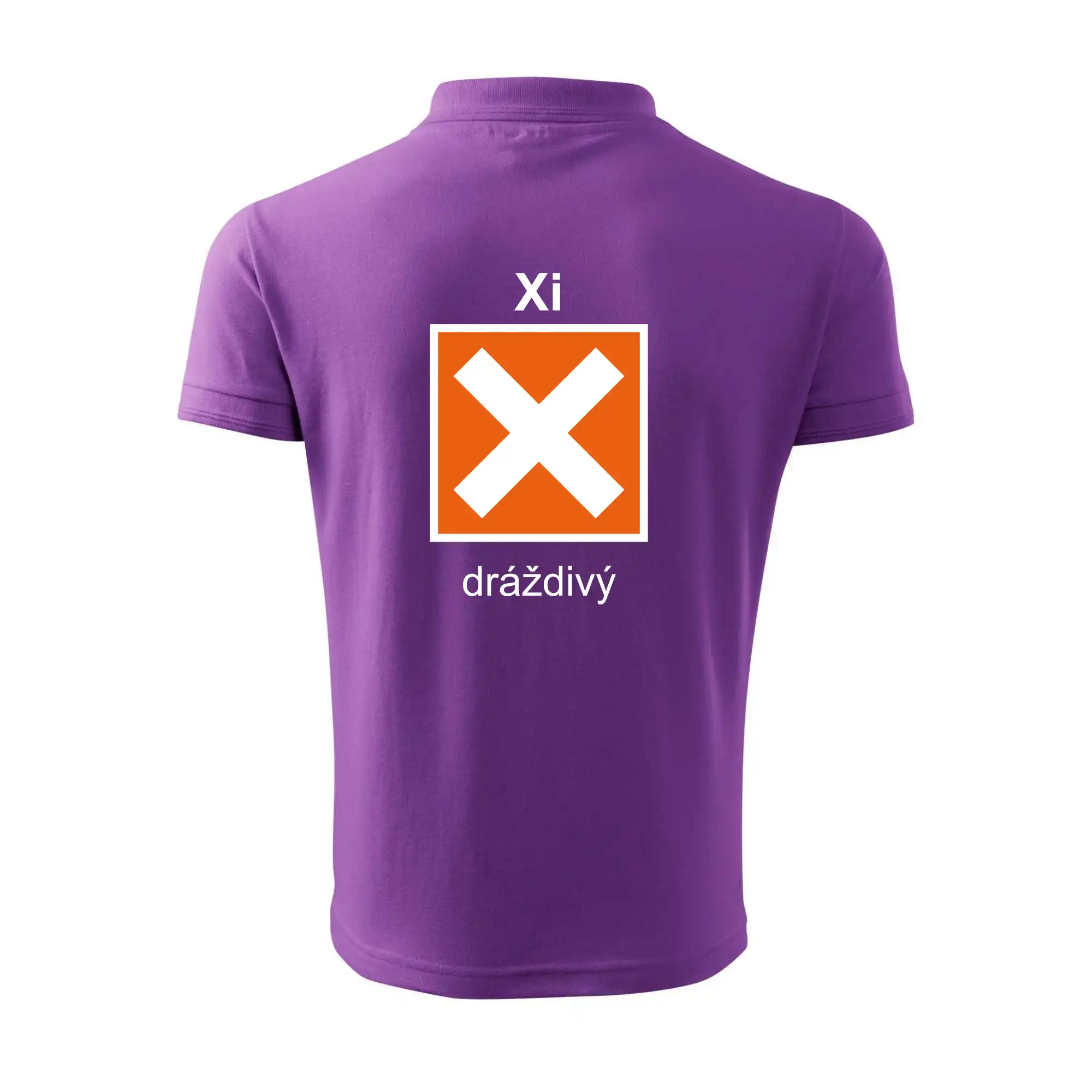 Xi Dráždivý - Výstražná tabulka na tričku