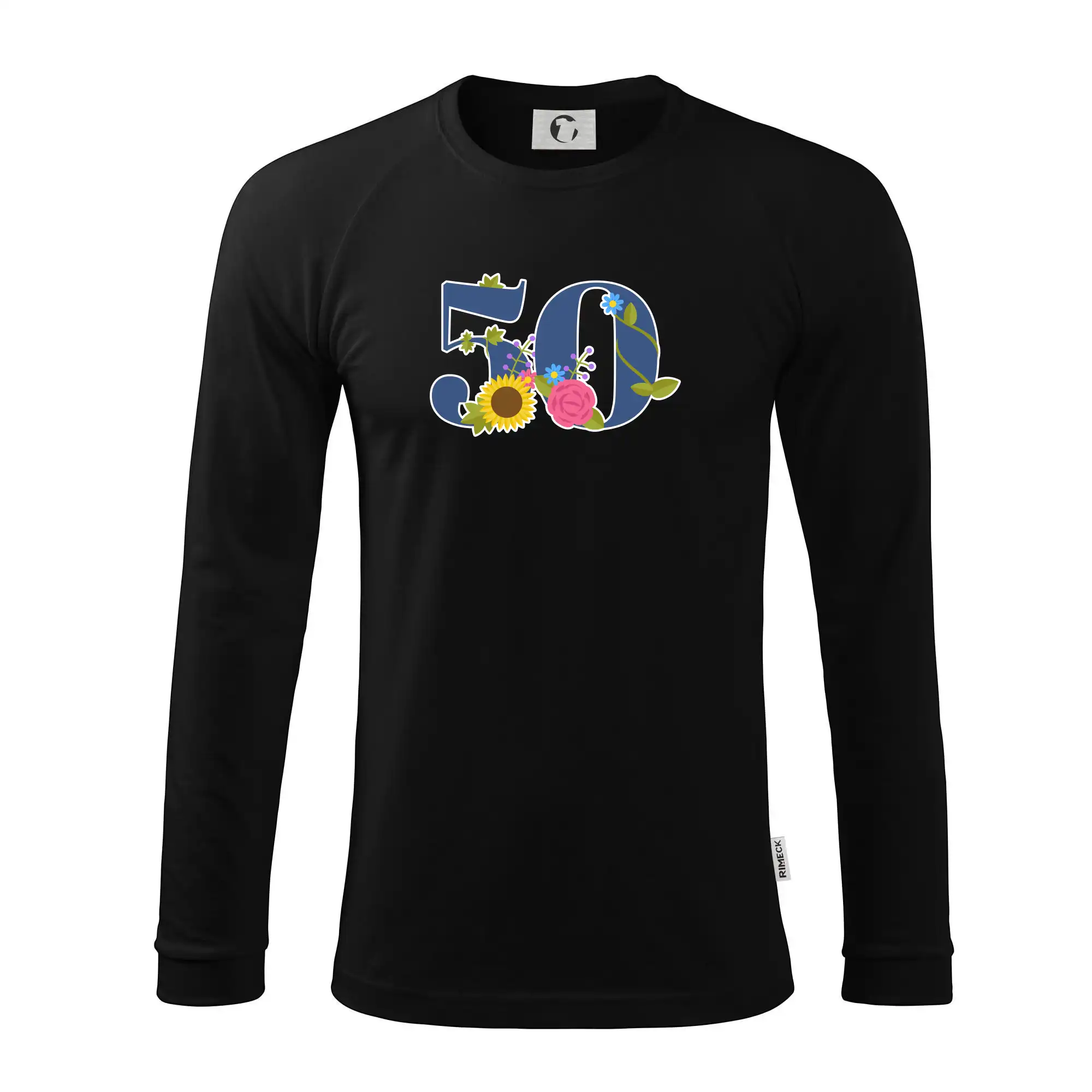 Květinové číslo kreslené - 50