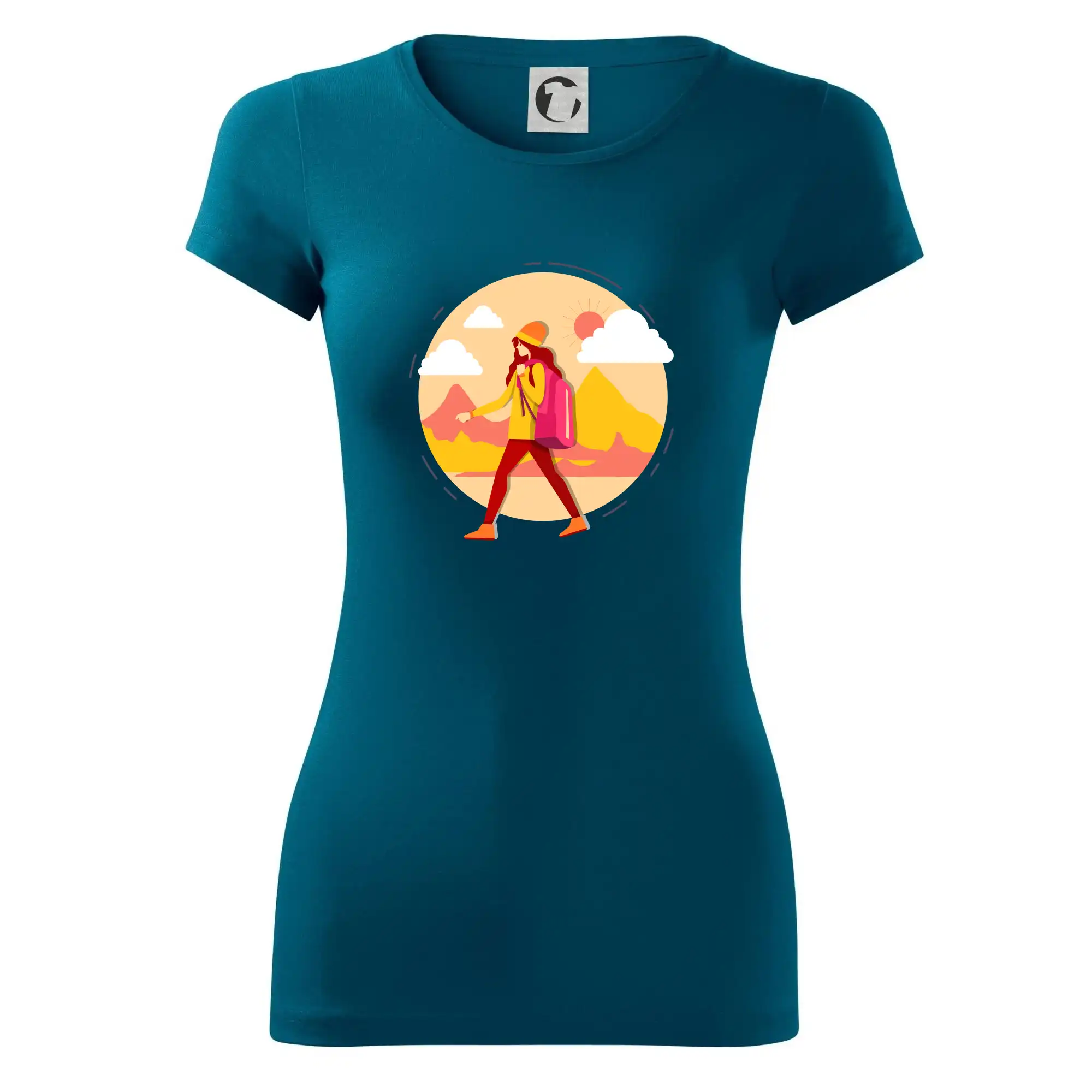 Barevný párový motiv na hory