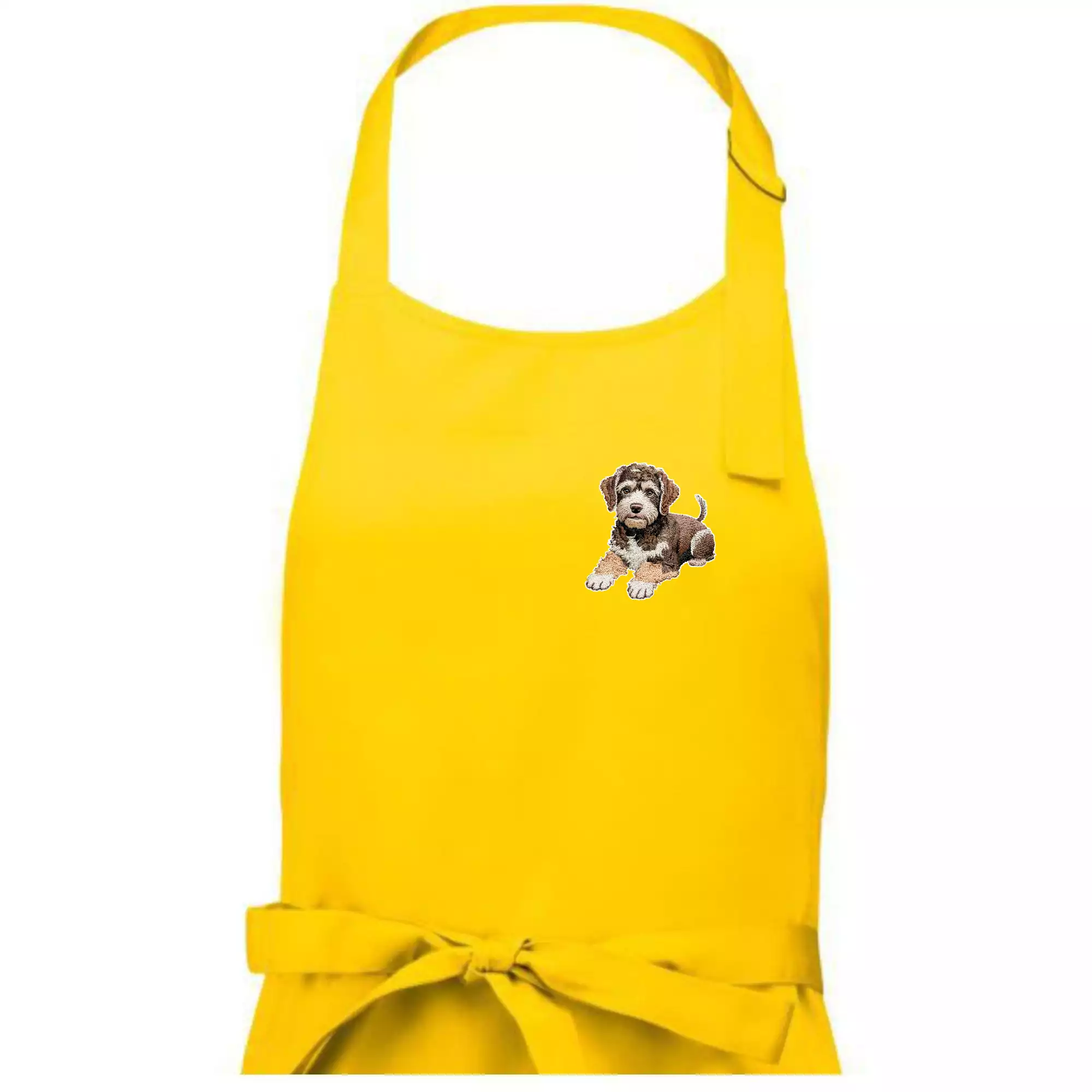 Lagotto romagnolo ležicí vyšívaný na prsu