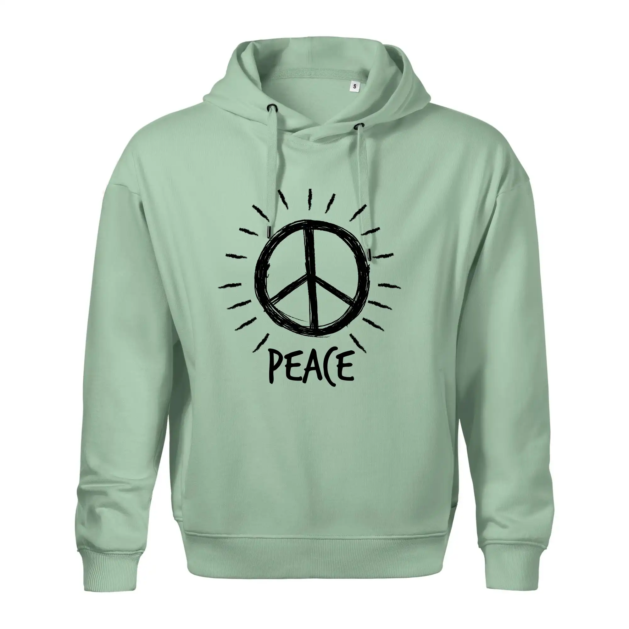 Peace symbol černobílý
