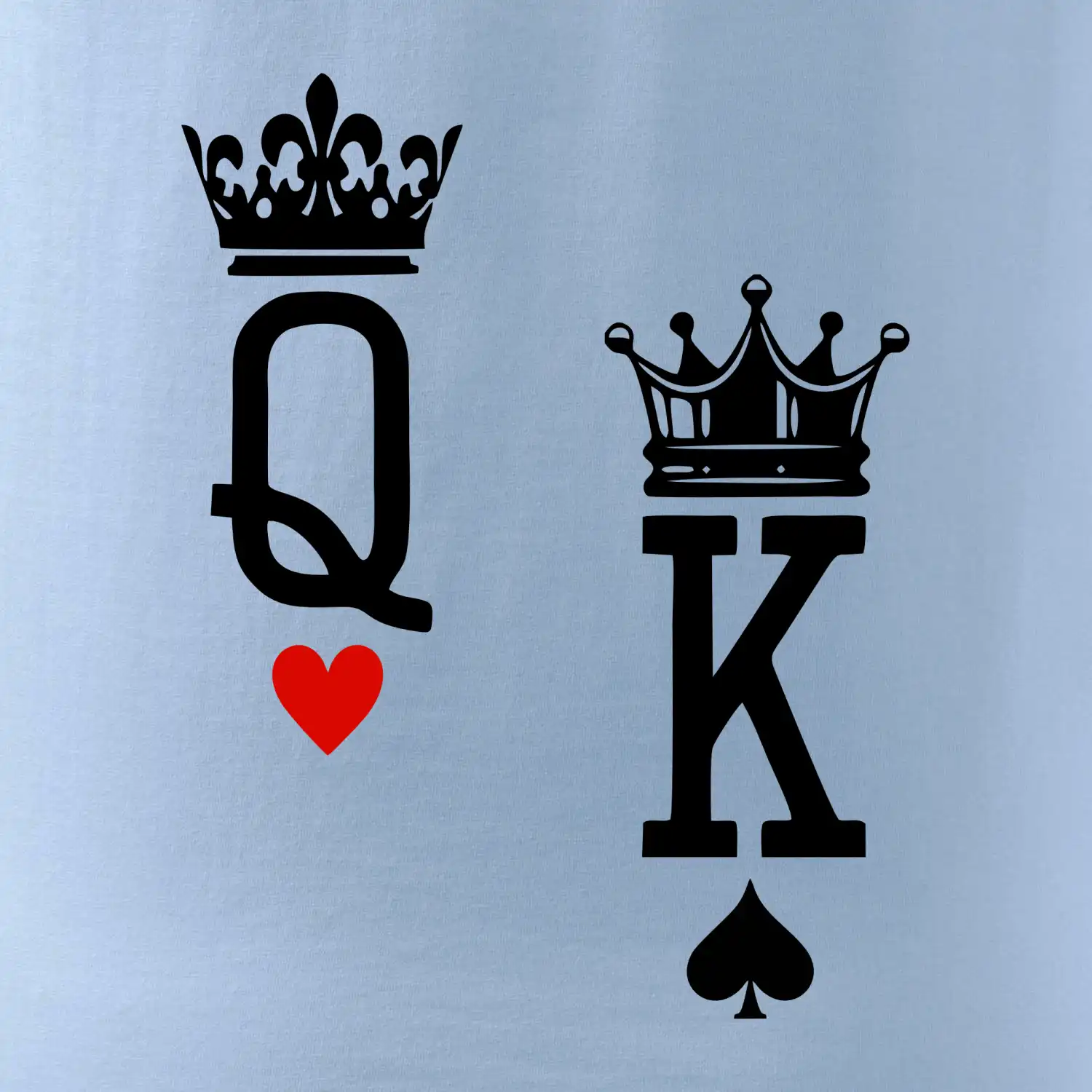 King & Queen logo na prso