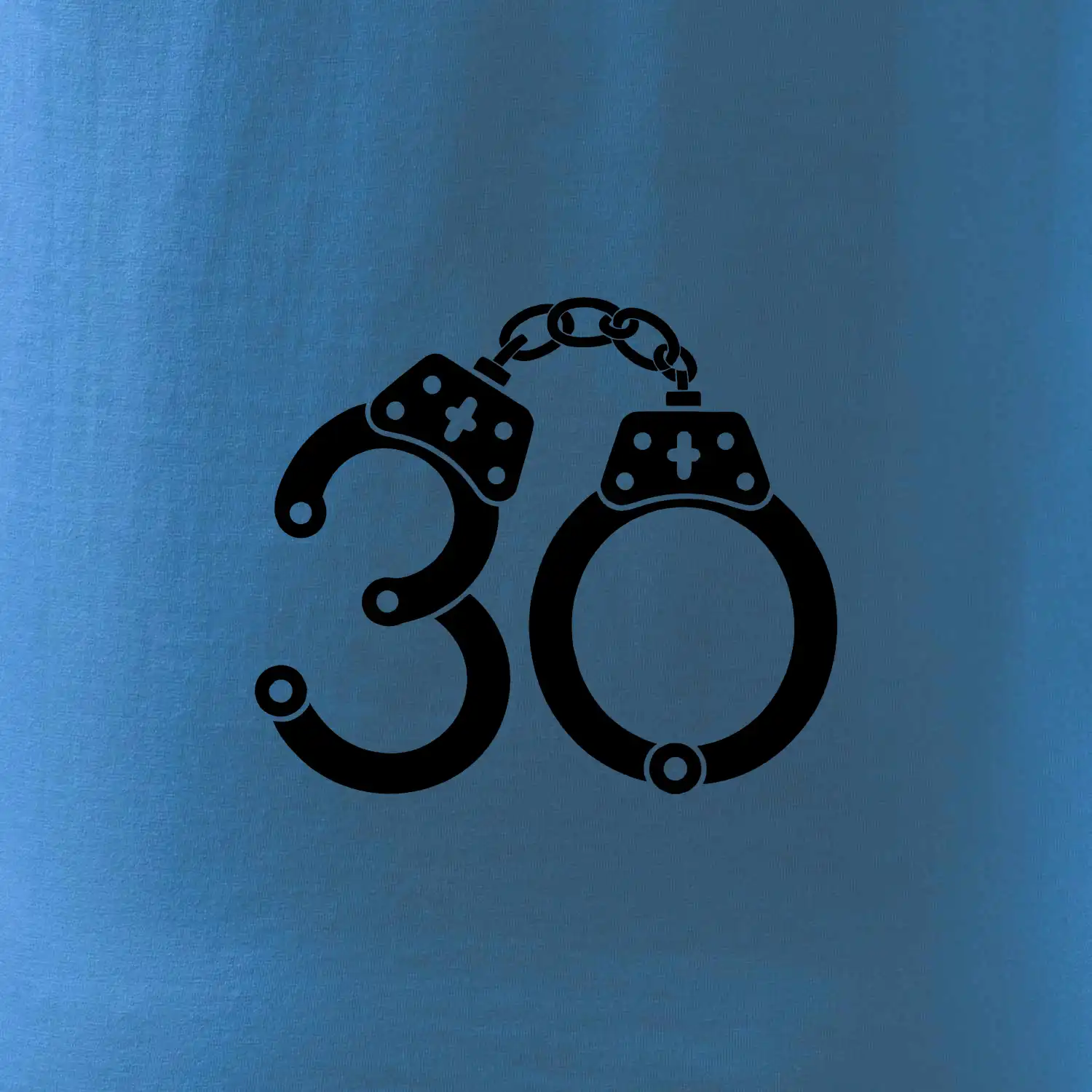 Narozeninové tričko pro policajta - pouta 30