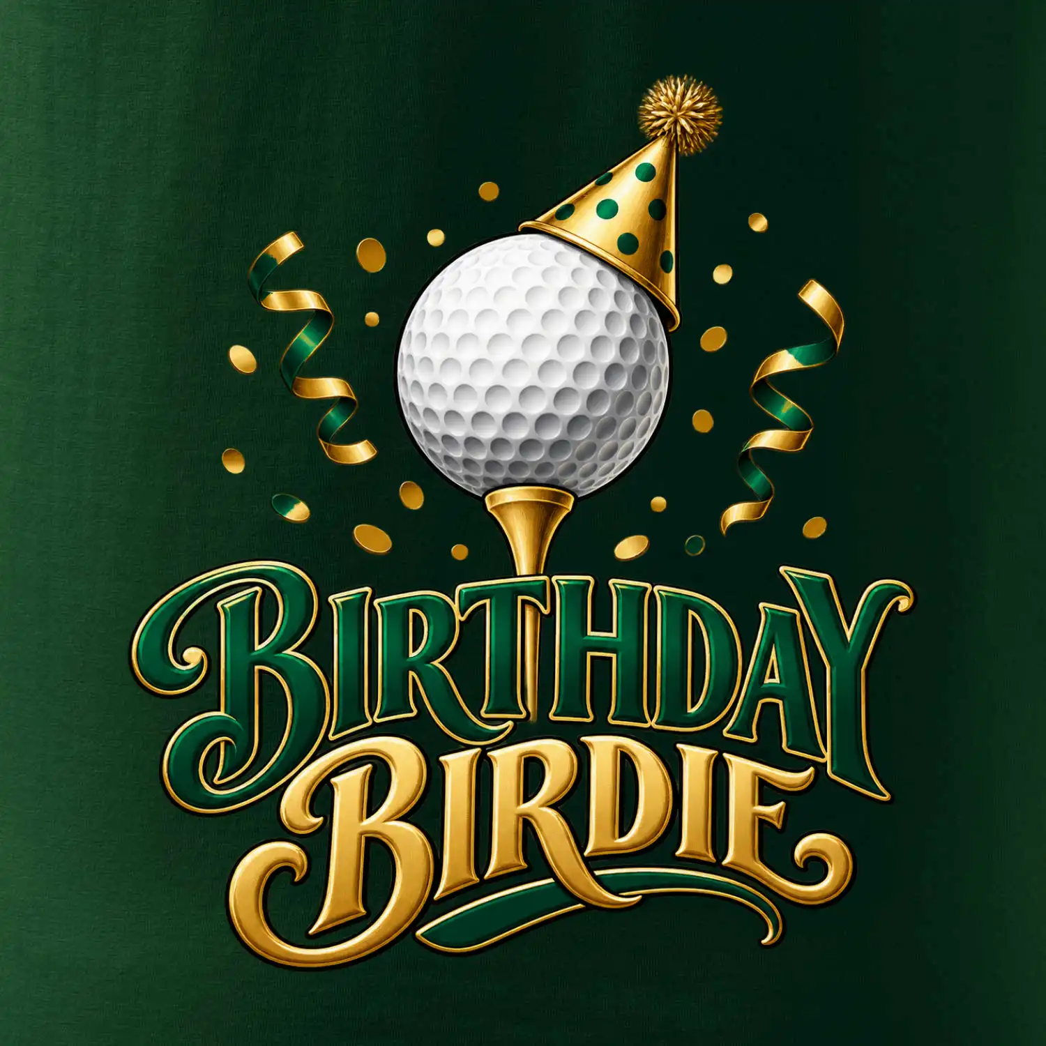Narozeninové birdie s golfovým míčkem