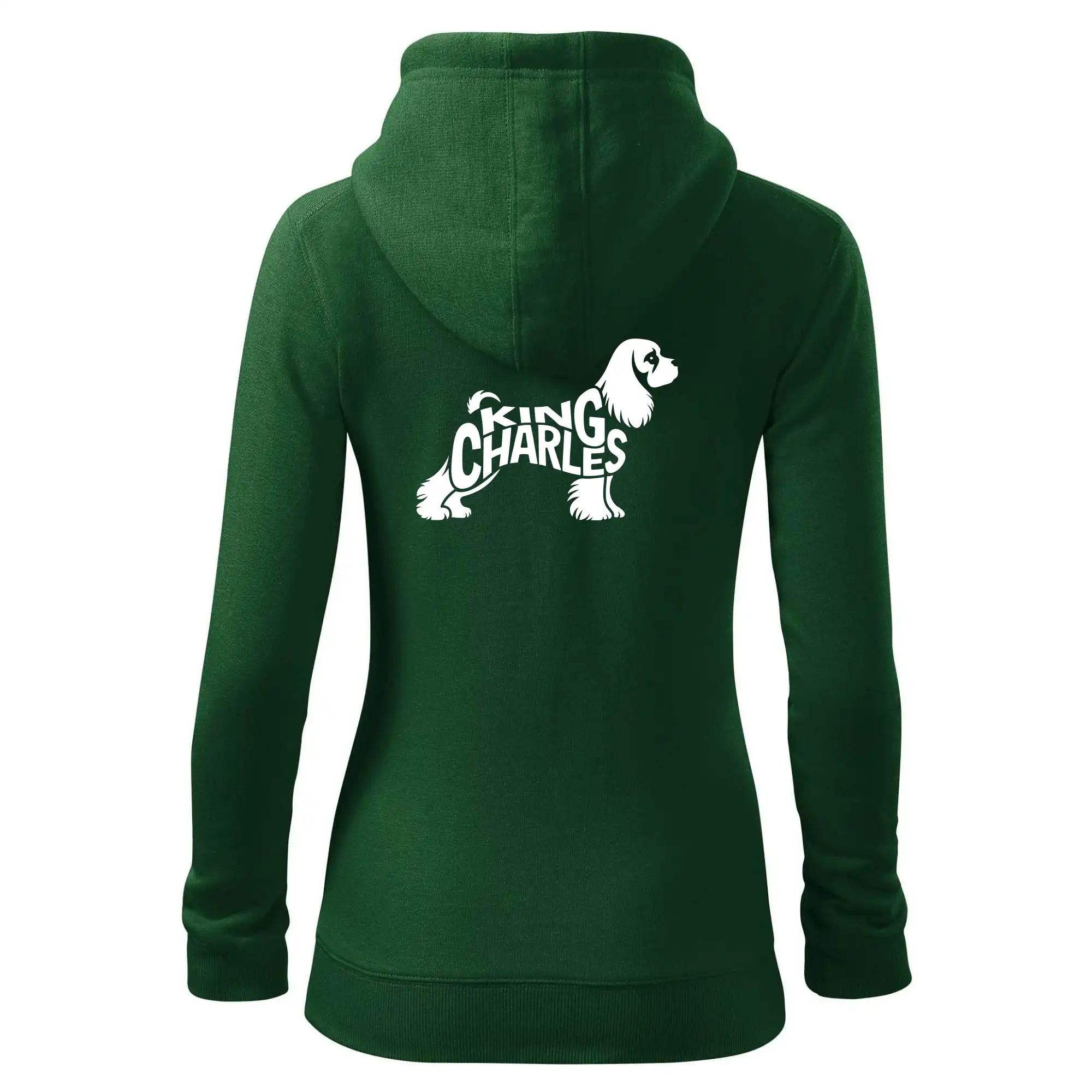 Kavalír king Charles španěl nápis v těle