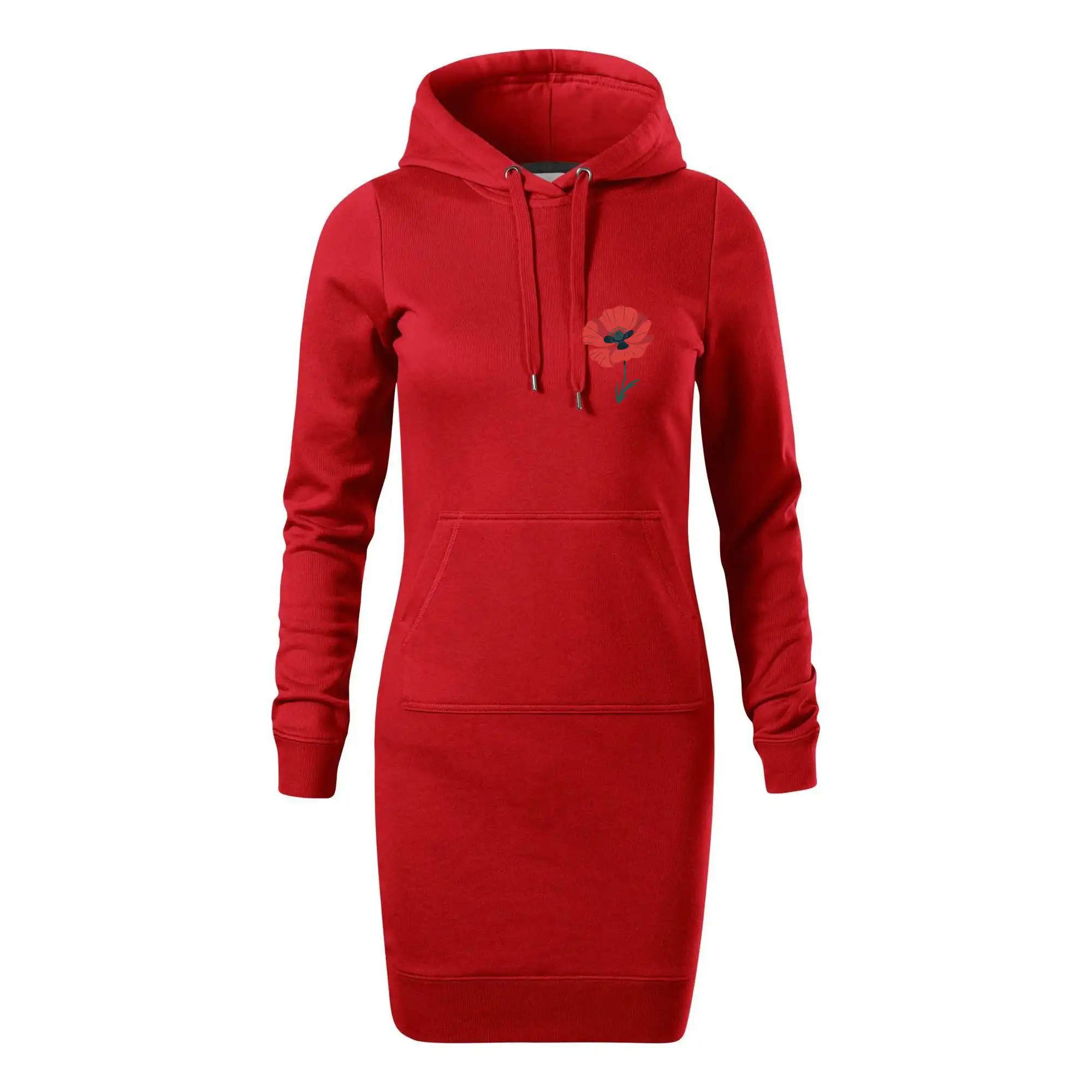 Vlčí mák kreslený na prsu